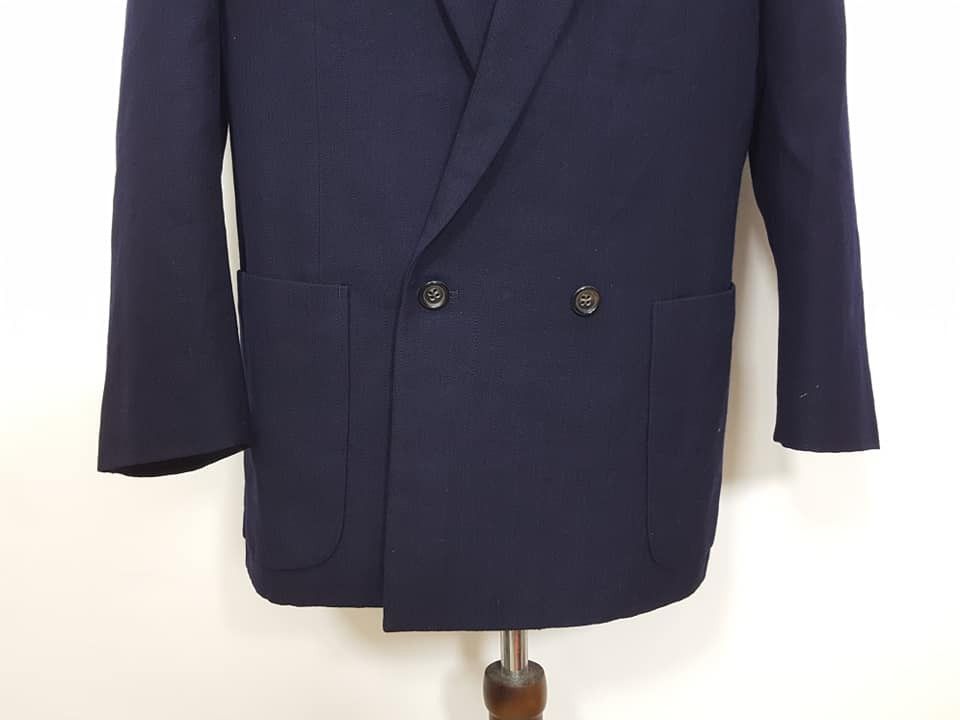 Comme des Garcons CDG Vintage Wool Dark Navy Coat Jacket Size US M / EU 48-50 / 2 - 12 Thumbnail