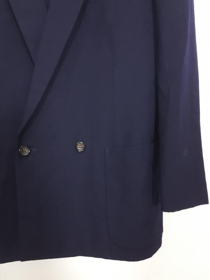 Comme des Garcons CDG Vintage Wool Dark Navy Coat Jacket Size US M / EU 48-50 / 2 - 13 Thumbnail