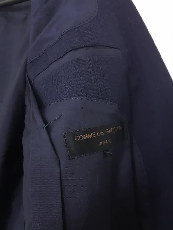 Comme des Garcons CDG Vintage Wool Dark Navy Coat Jacket Size US M / EU 48-50 / 2 - 14 Thumbnail