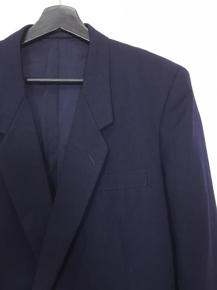 Comme des Garcons CDG Vintage Wool Dark Navy Coat Jacket Size US M / EU 48-50 / 2 - 9 Thumbnail