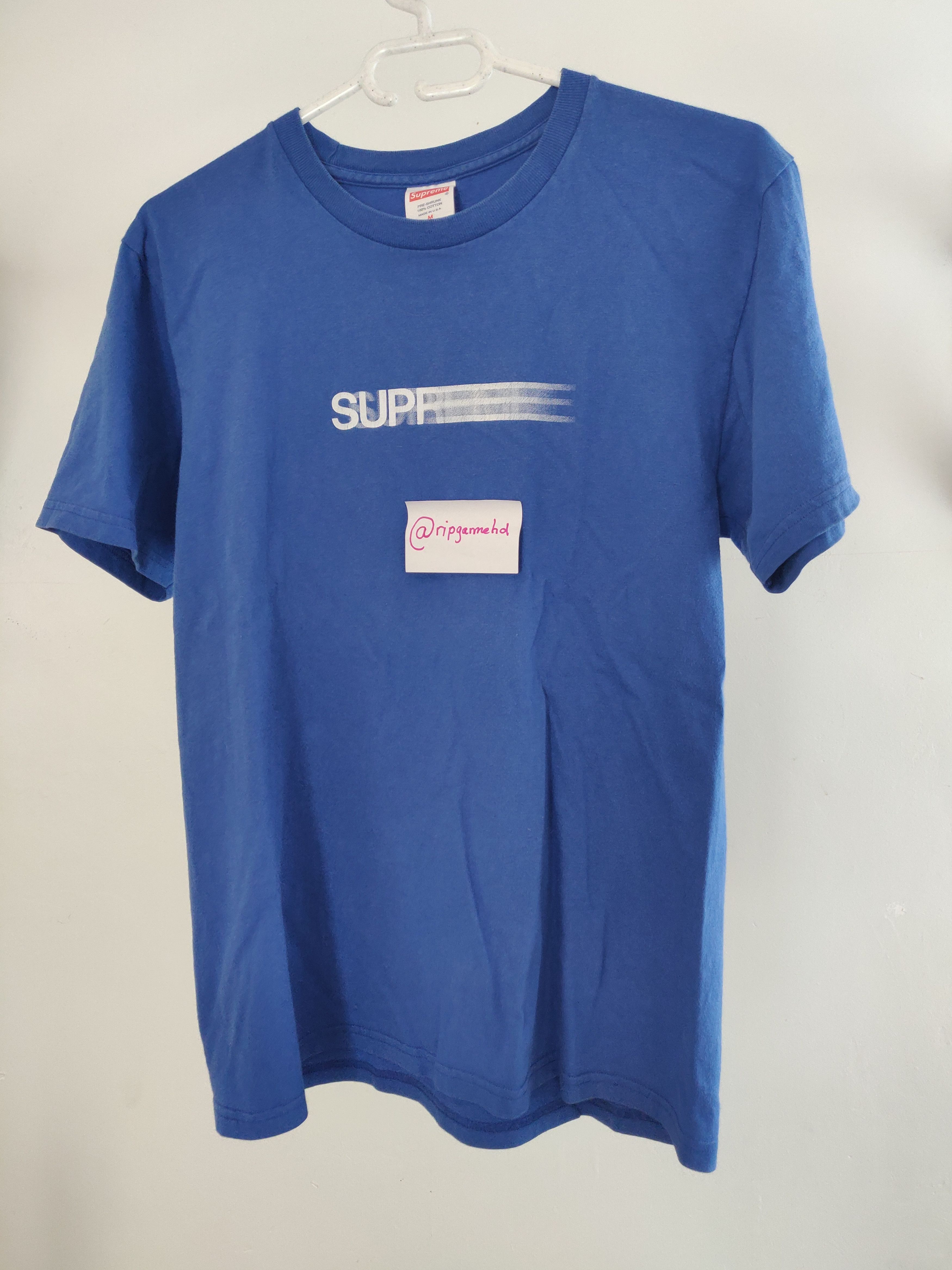 2016 Supreme Motion Logo Tee - SS16 - Red - US Men's Large