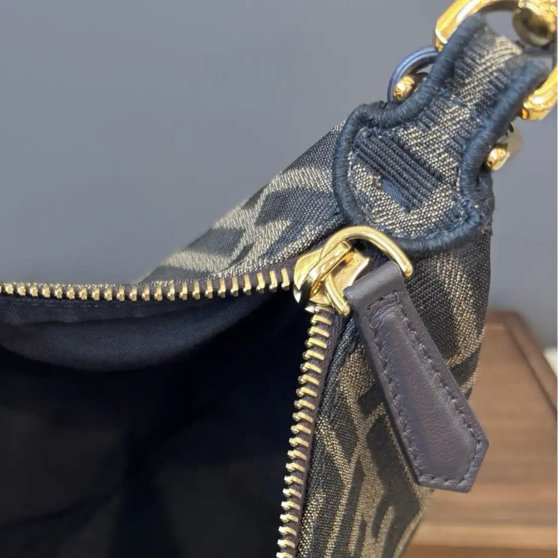 Fendi FENDI Fendigraphy dark brown canvas doubleF monogram crossbody bag Size ONE SIZE - 11 Thumbnail