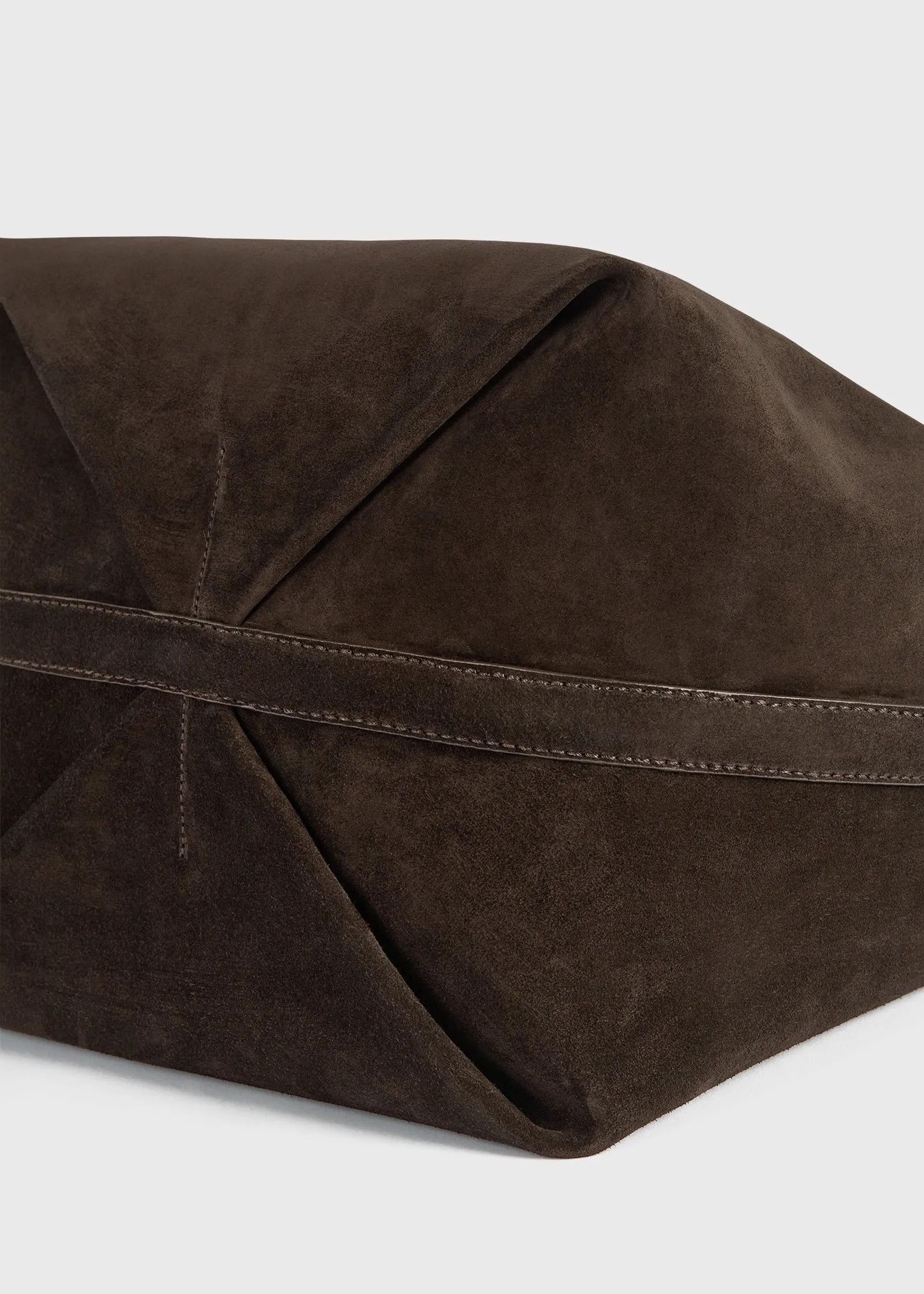 Toteme Toteme Belted suede tote brown Bucket Bag Size ONE SIZE - 3 Thumbnail