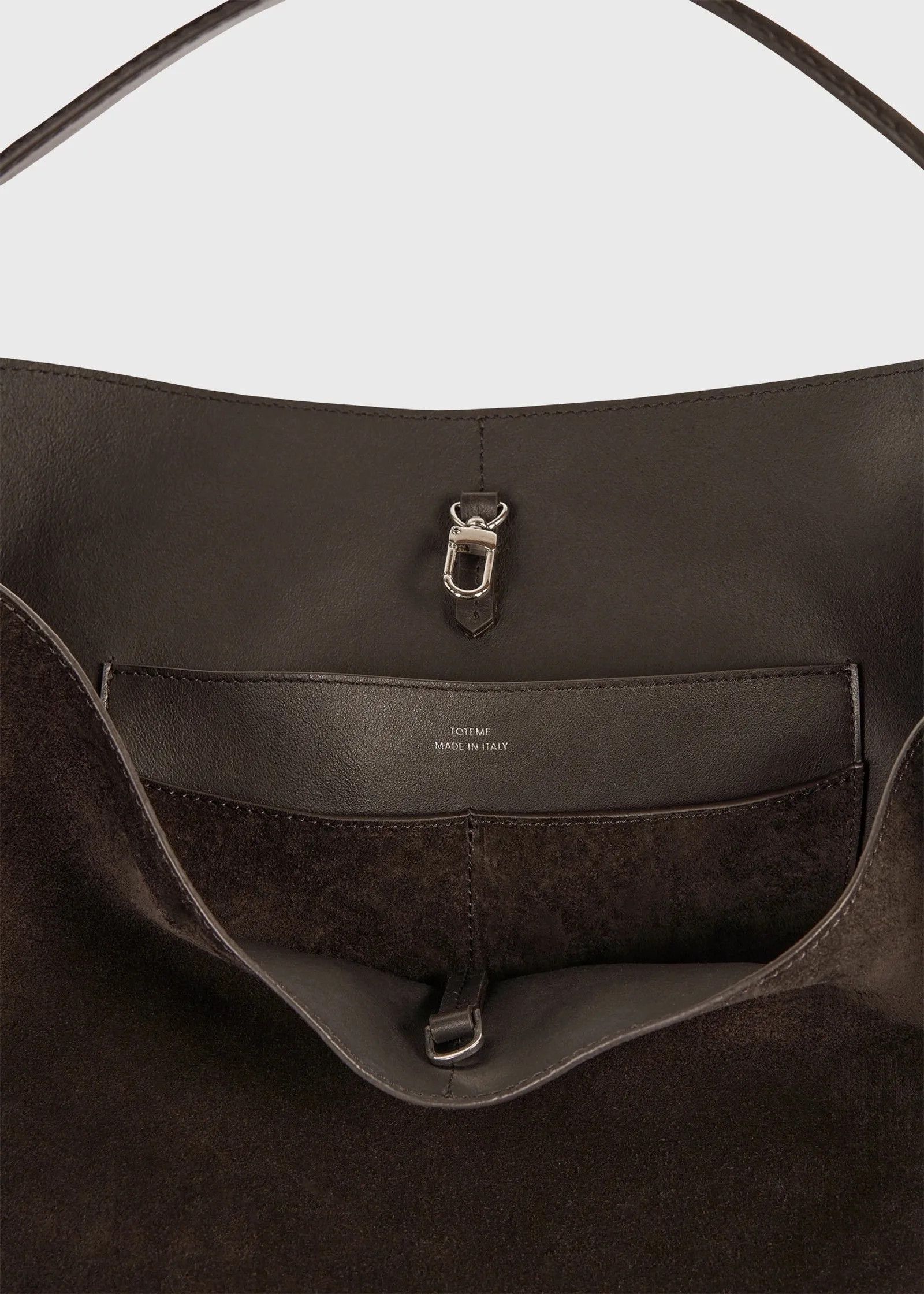 Toteme Toteme Belted suede tote brown Bucket Bag Size ONE SIZE - 4 Thumbnail