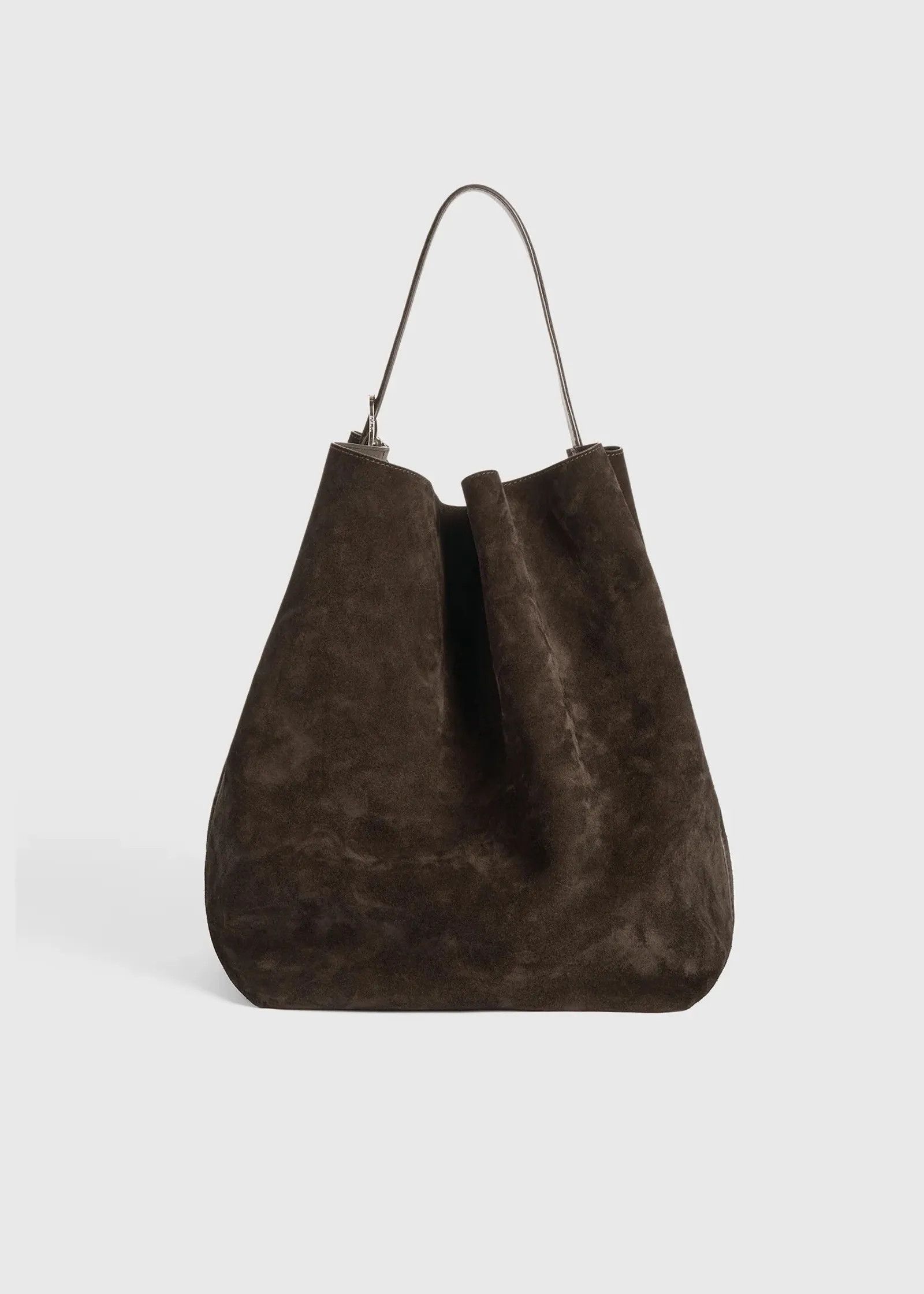 Toteme Toteme Belted suede tote brown Bucket Bag Size ONE SIZE - 6 Thumbnail