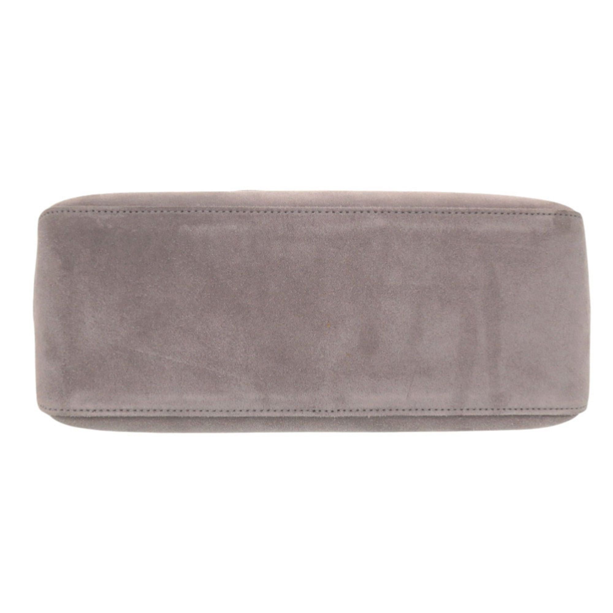 Longchamp Longchamp Shop It Medium Silver Hardware Suede Grey Tote Bag 0003Longchamp Size ONE SIZE - 4 Thumbnail