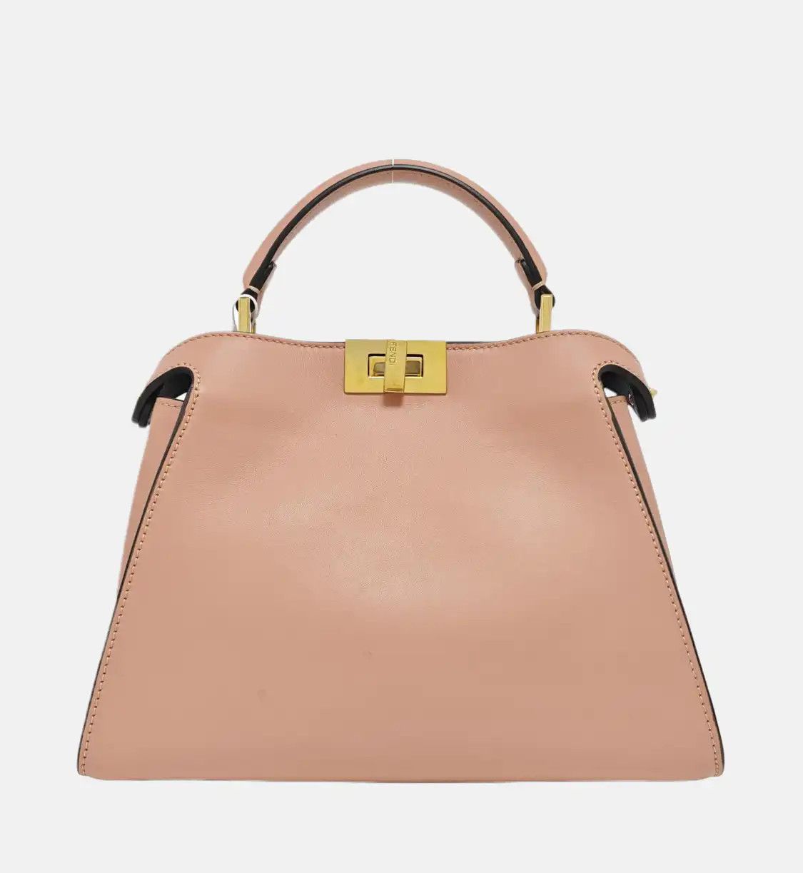 Fendi FENDI Peekaboo Essential Medium pink cowhide leather shoulder bag gold hardware Size ONE SIZE - 5 Thumbnail