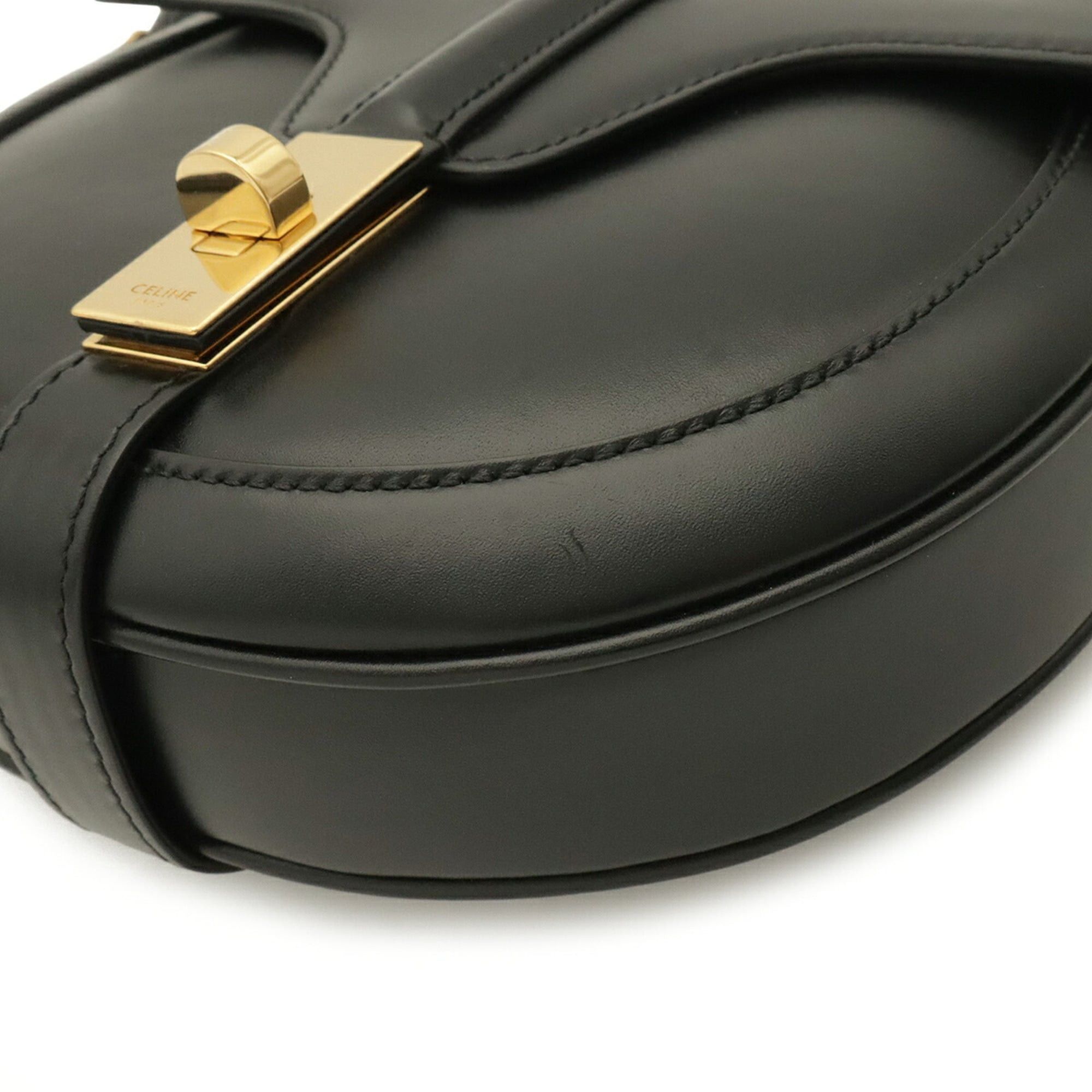 Celine CELINE Small Besace 16 Seize Shoulder Bag Pochette Calfskin Black 188013 Size ONE SIZE - 4 Thumbnail