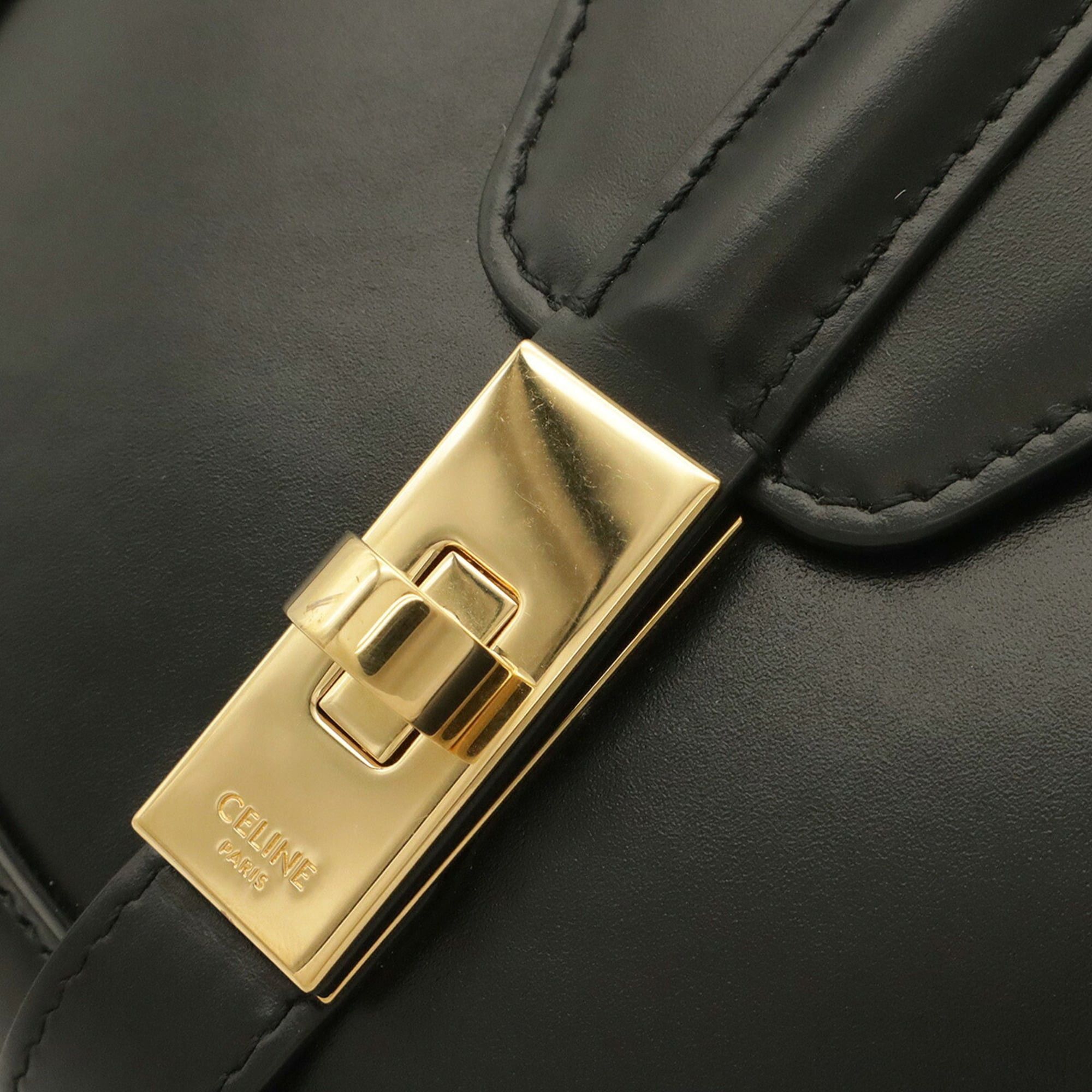 Celine CELINE Small Besace 16 Seize Shoulder Bag Pochette Calfskin Black 188013 Size ONE SIZE - 5 Thumbnail