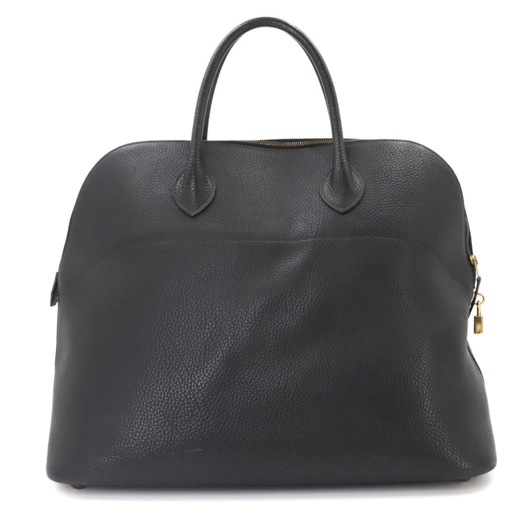 Hermes Hermes Bolide 45 handbag, Fjord, black, with X stamp, made in 1994, gold hardware. Size ONE SIZE - 2 Thumbnail