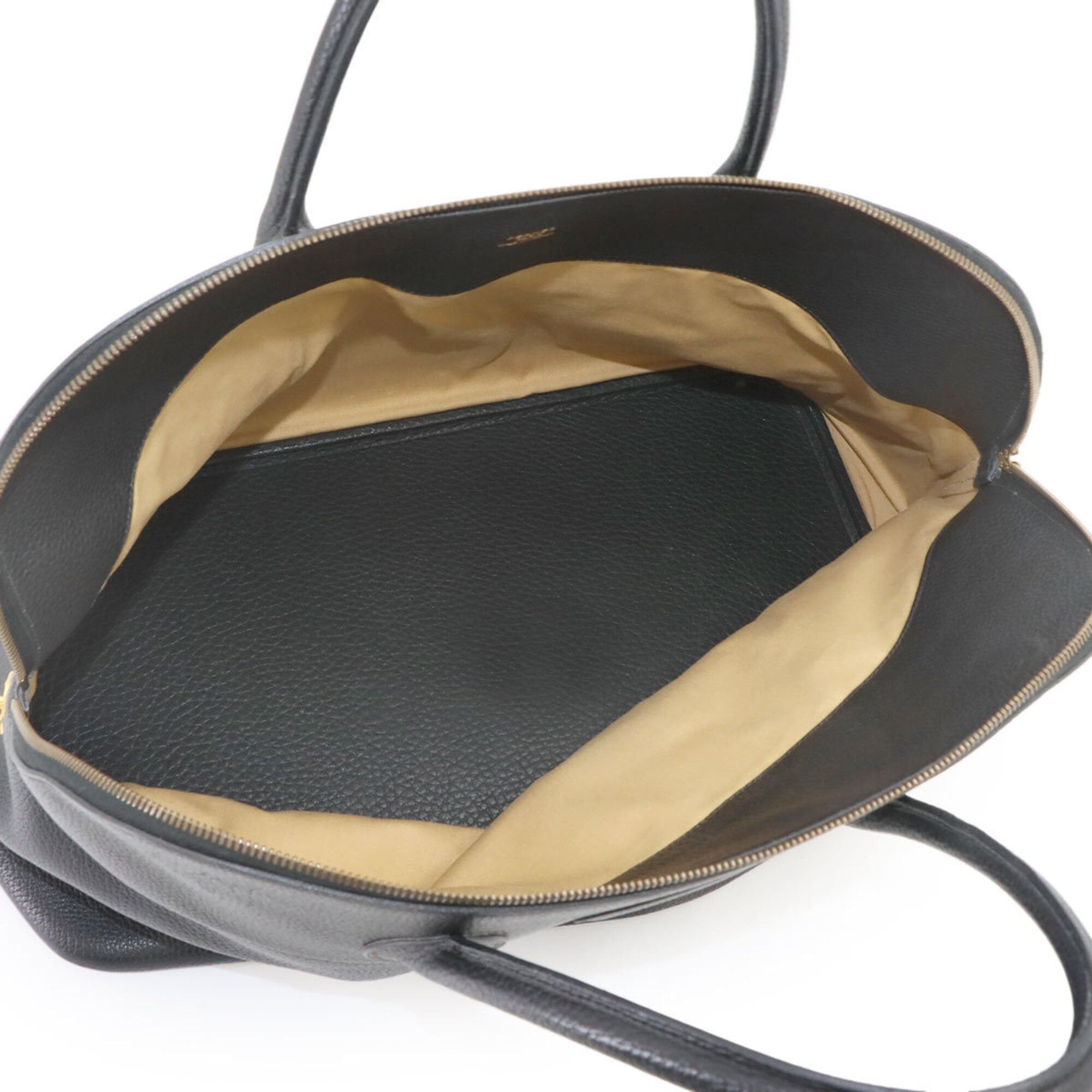 Hermes Hermes Bolide 45 handbag, Fjord, black, with X stamp, made in 1994, gold hardware. Size ONE SIZE - 6 Thumbnail