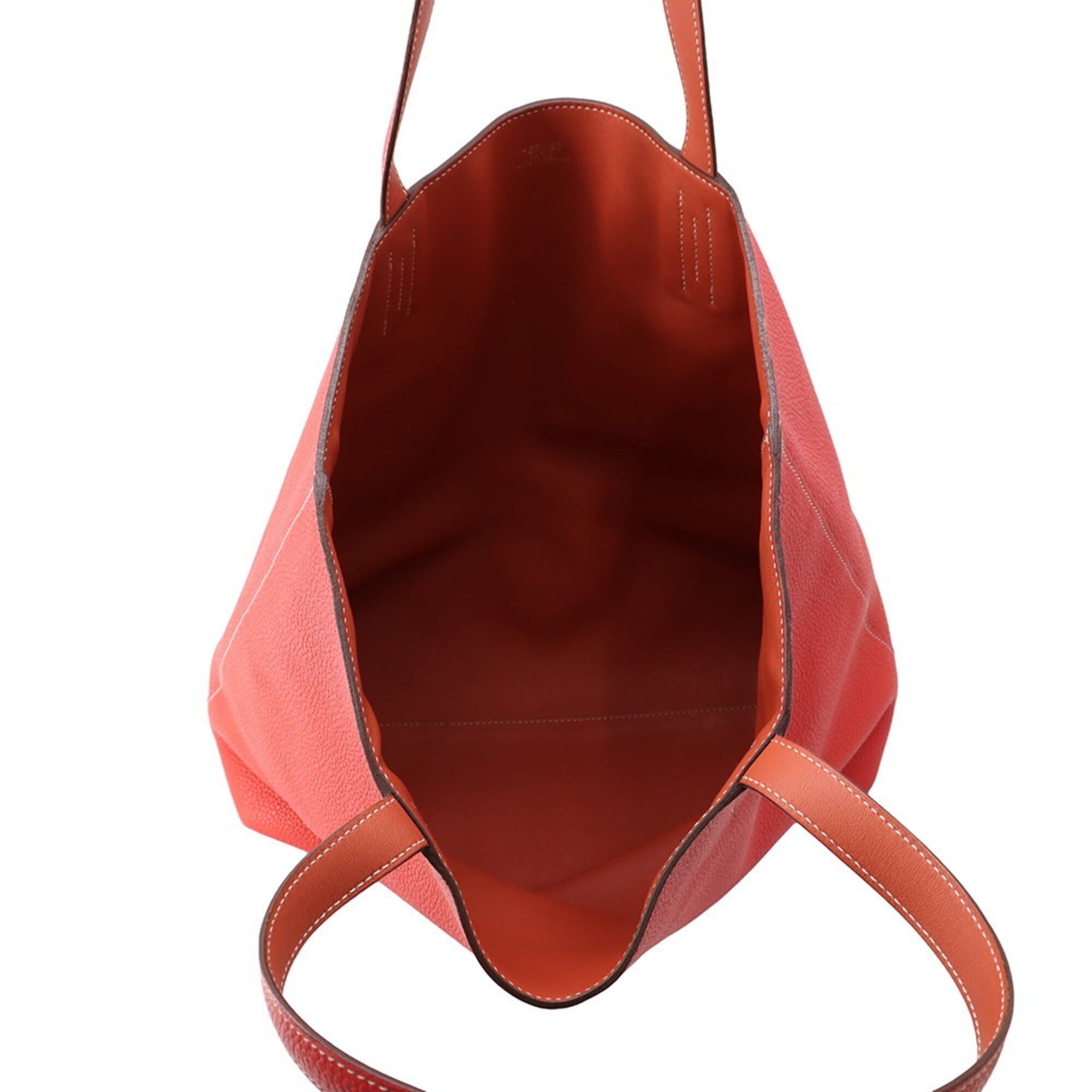 Hermes Hermes Double Sens Rouge Duchesse Bougainvillea Taurillon Clemence Swift Leather R Stamp Reversible Handbag HERMES Size ONE SIZE - 6 Thumbnail