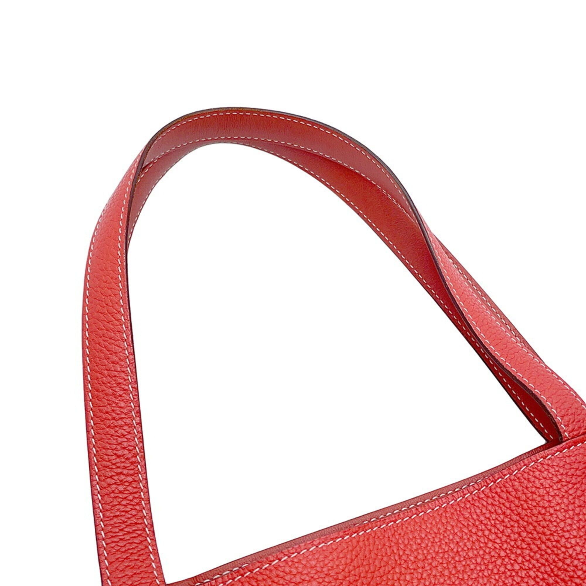 Hermes Hermes Double Sens Rouge Duchesse Bougainvillea Taurillon Clemence Swift Leather R Stamp Reversible Handbag HERMES Size ONE SIZE - 14 Thumbnail