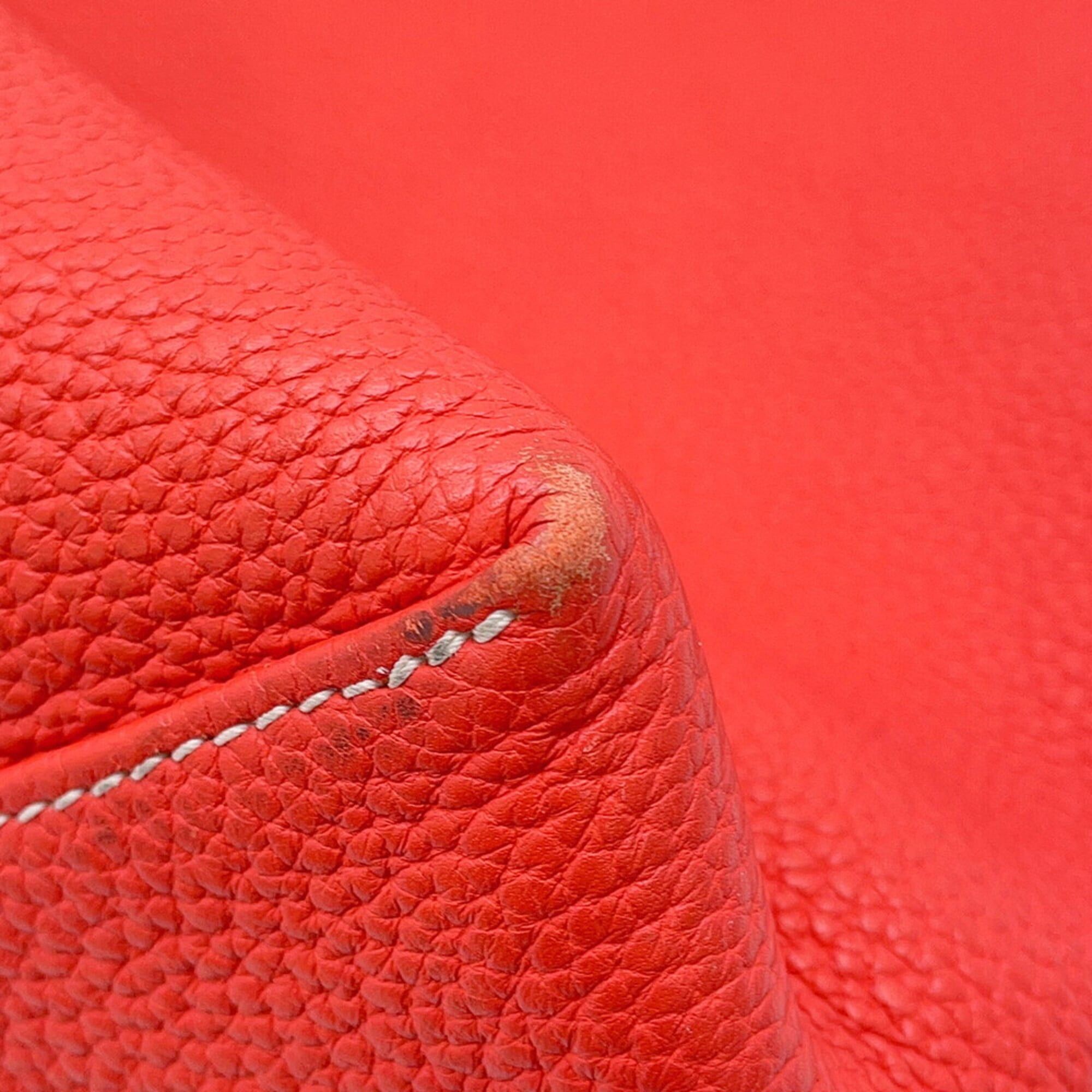 Hermes Hermes Double Sens Rouge Duchesse Bougainvillea Taurillon Clemence Swift Leather R Stamp Reversible Handbag HERMES Size ONE SIZE - 7 Thumbnail