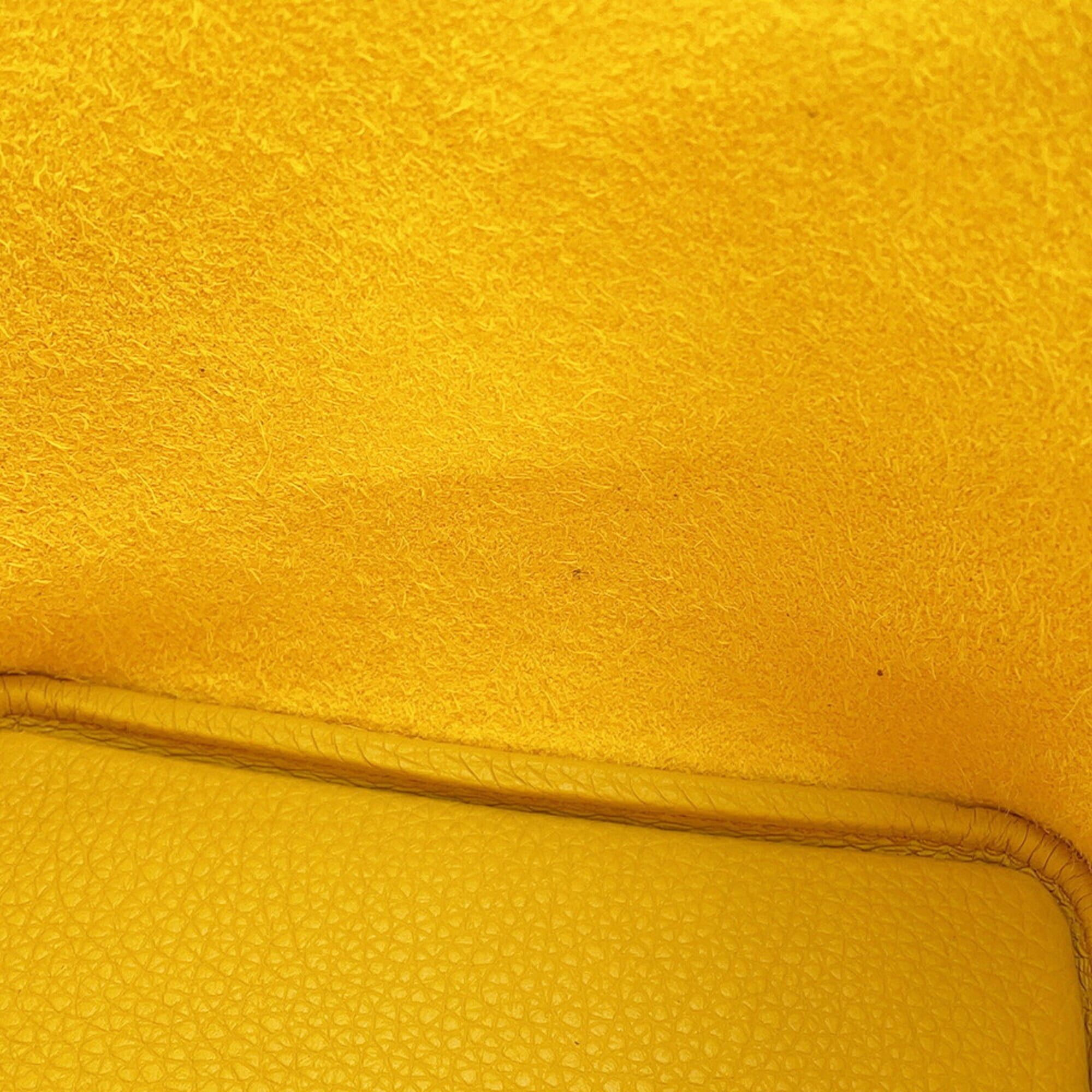Hermes Hermes Picotin Lock PM Handbag, Jaune Ambre, Taurillon Clemence Leather, W Stamp, HERMES, Lock, Picotin, Women's, HERMES Size ONE SIZE - 6 Thumbnail