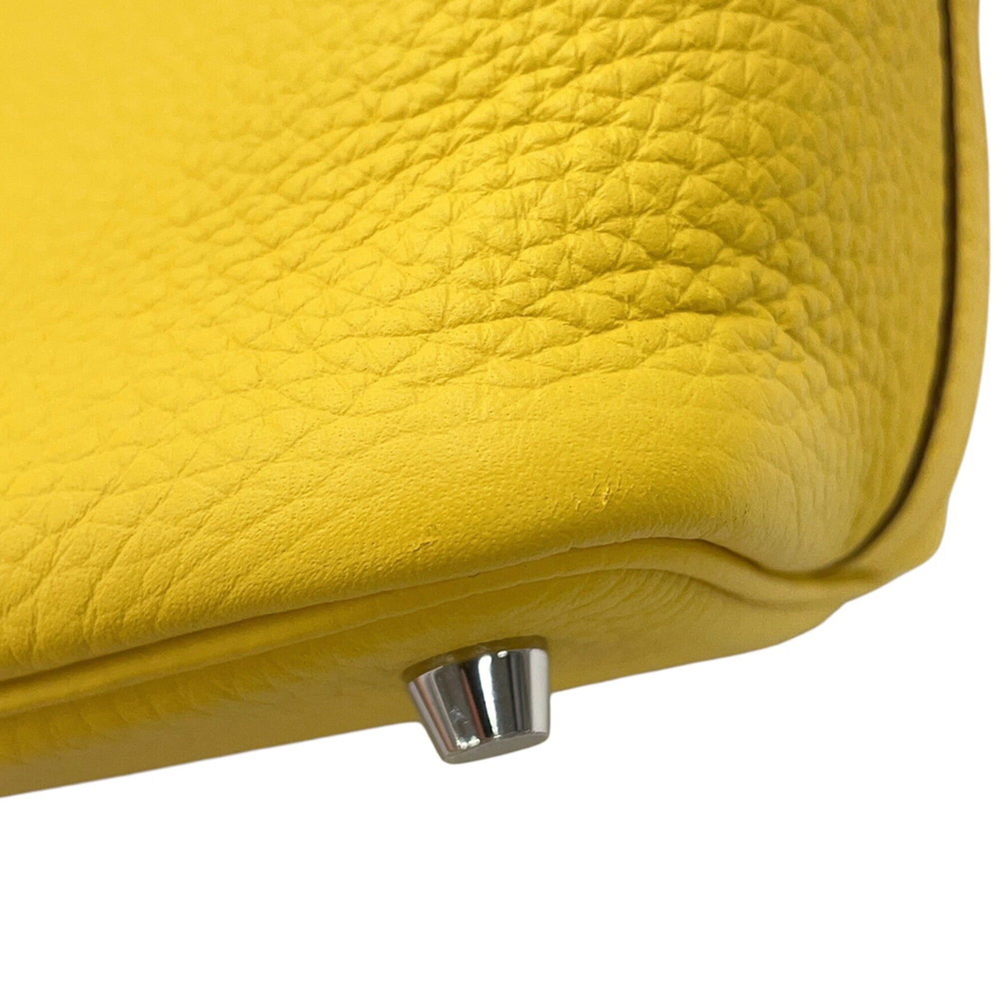 Hermes Hermes Picotin Lock PM Handbag, Jaune Ambre, Taurillon Clemence Leather, W Stamp, HERMES, Lock, Picotin, Women's, HERMES Size ONE SIZE - 9 Thumbnail
