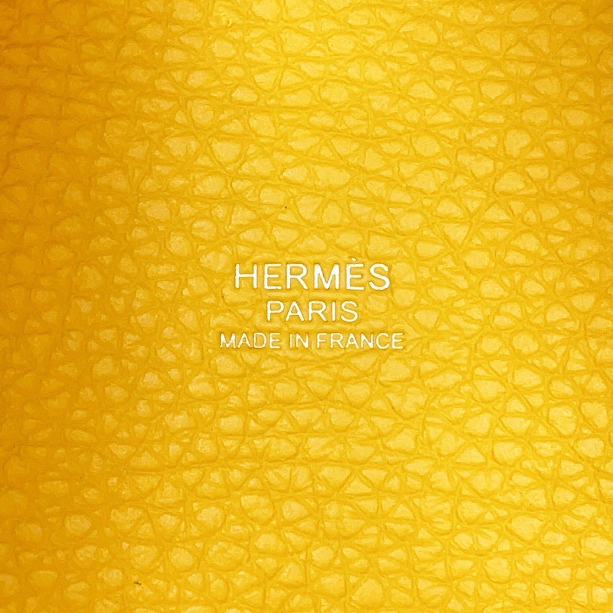 Hermes Hermes Picotin Lock PM Handbag, Jaune Ambre, Taurillon Clemence Leather, W Stamp, HERMES, Lock, Picotin, Women's, HERMES Size ONE SIZE - 14 Thumbnail