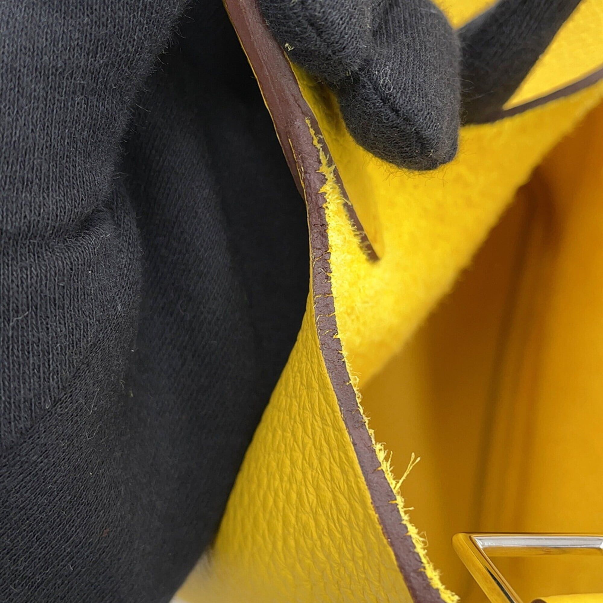 Hermes Hermes Picotin Lock PM Handbag, Jaune Ambre, Taurillon Clemence Leather, W Stamp, HERMES, Lock, Picotin, Women's, HERMES Size ONE SIZE - 7 Thumbnail