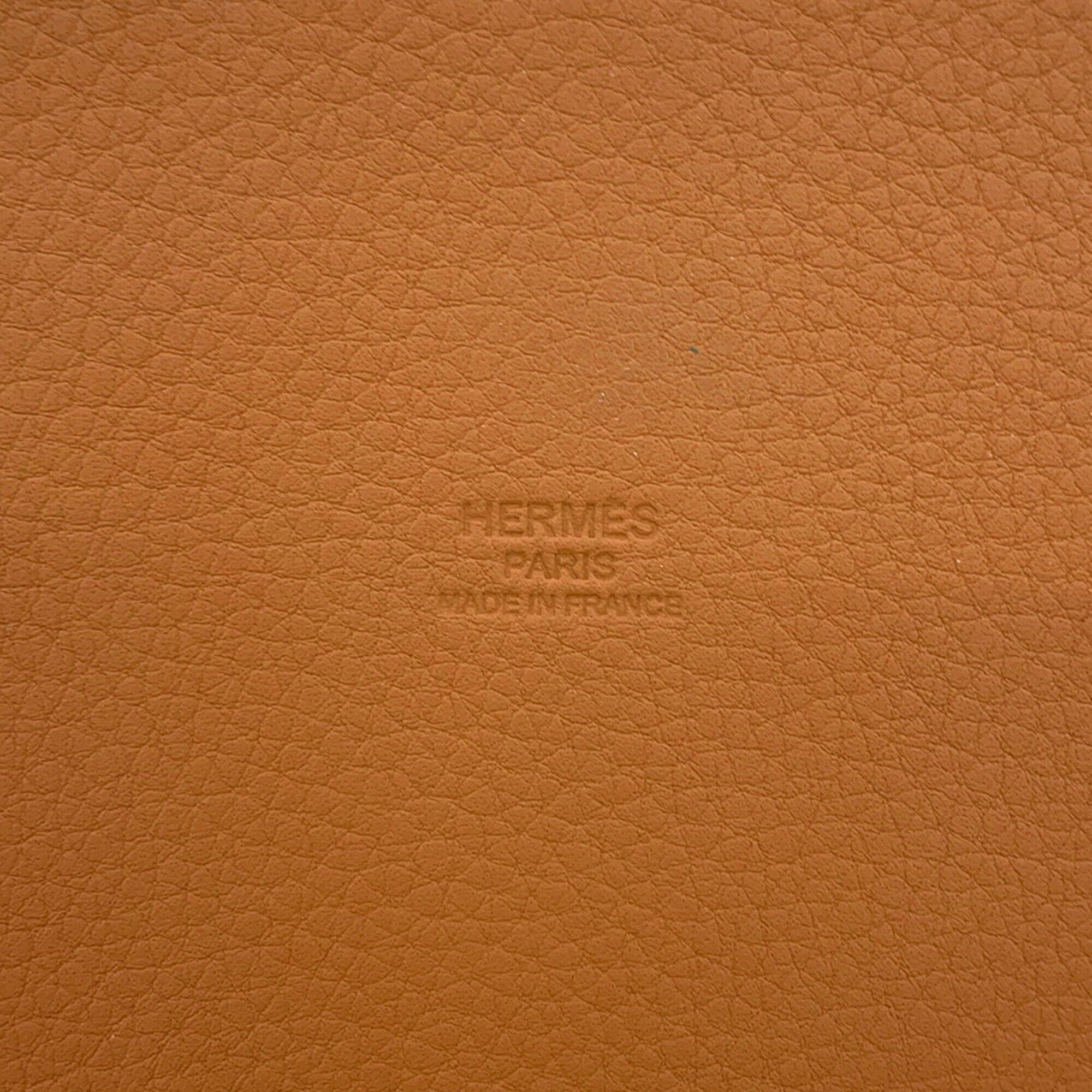 Hermes Hermes Bottle Basket Park Gold Willow Wood Taurillon Leather HERMES Wine Glass Included Handbag Size ONE SIZE - 11 Thumbnail