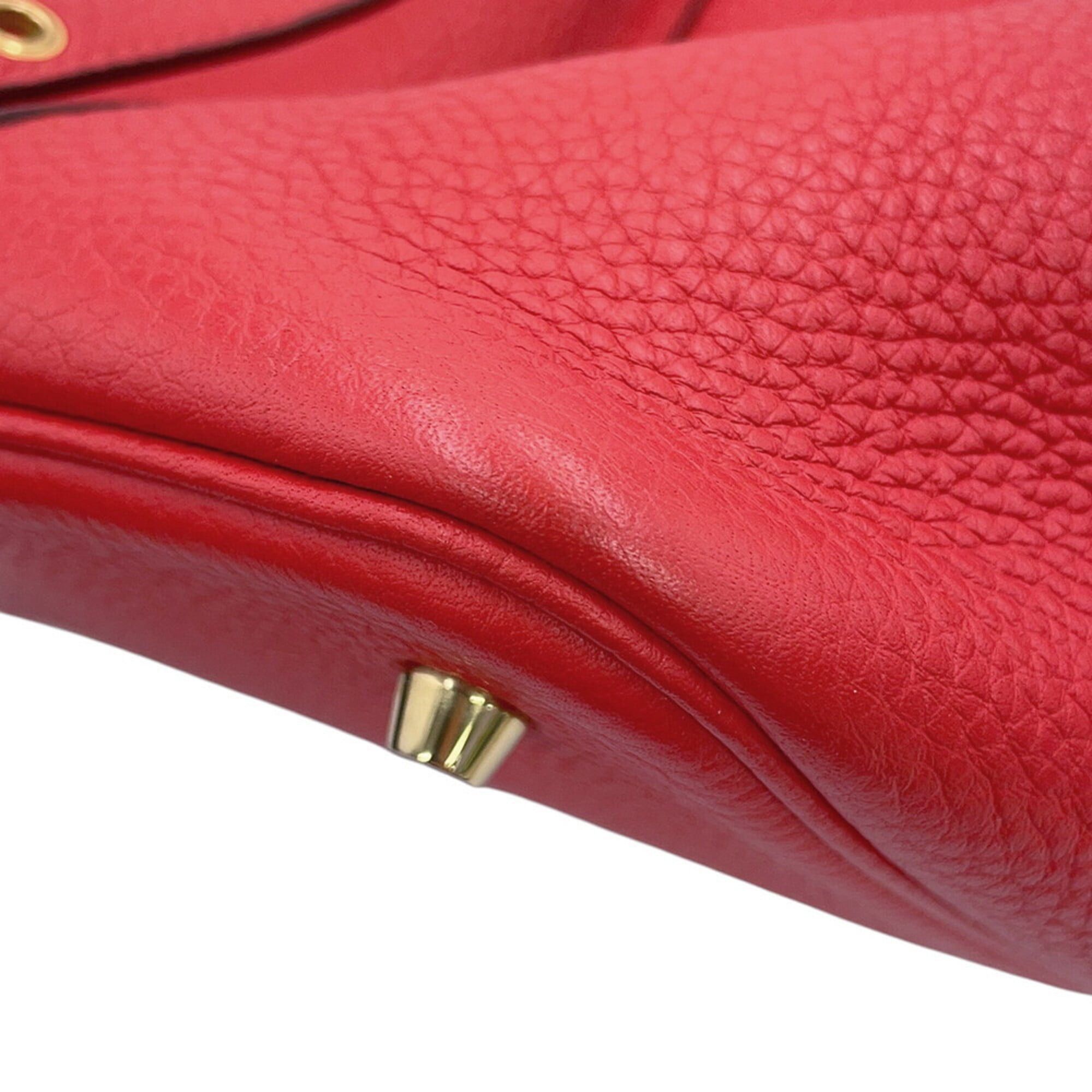 Hermes Hermes Picotin Lock MM handbag, Rouge Casaque, Taurillon Clemence leather, C stamp, HERMES tote bag, Lock, Picotin, women's, Size ONE SIZE - 7 Thumbnail