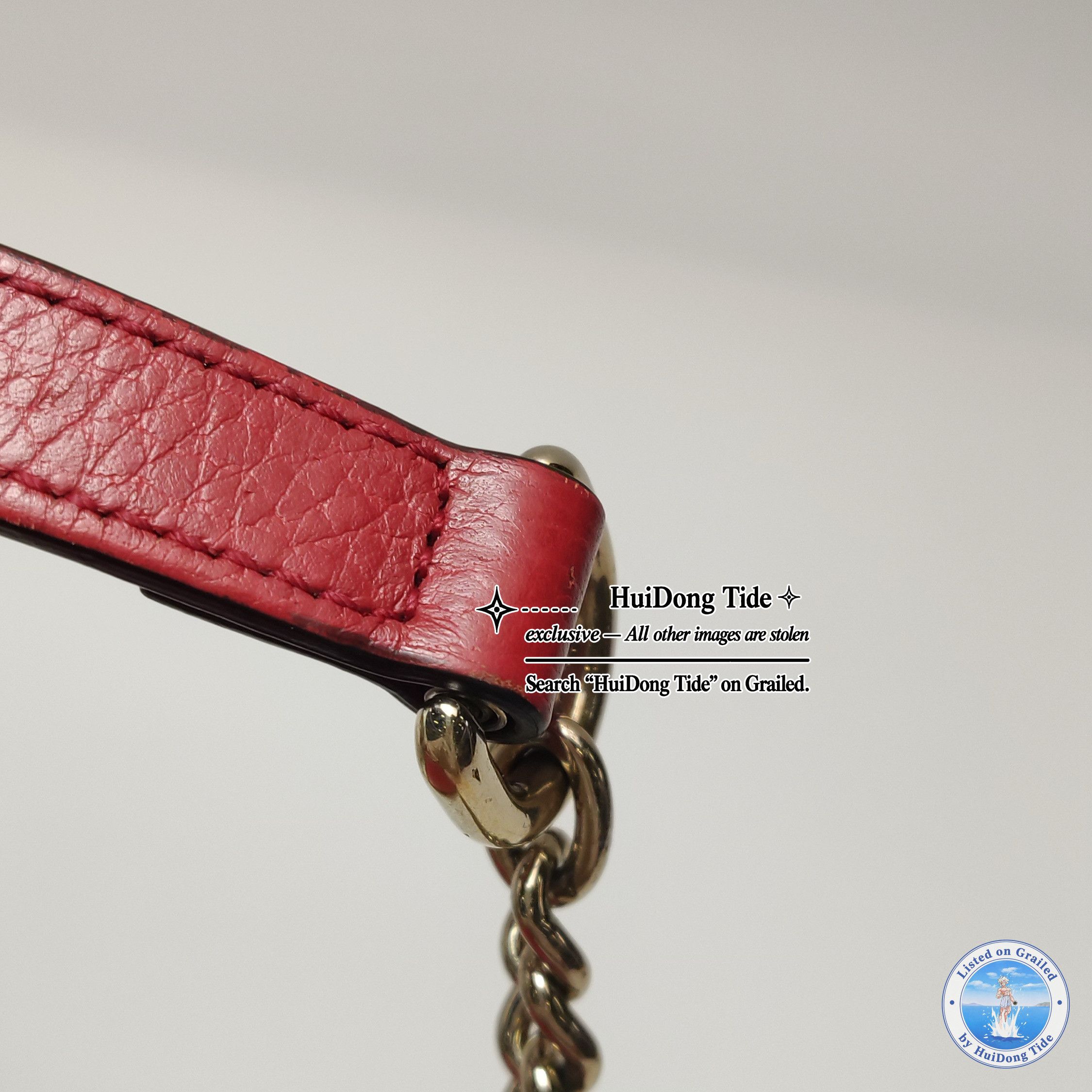 Gucci Gucci Interlocking G Red Leather Shoulder Bag Size ONE SIZE - 11 Thumbnail