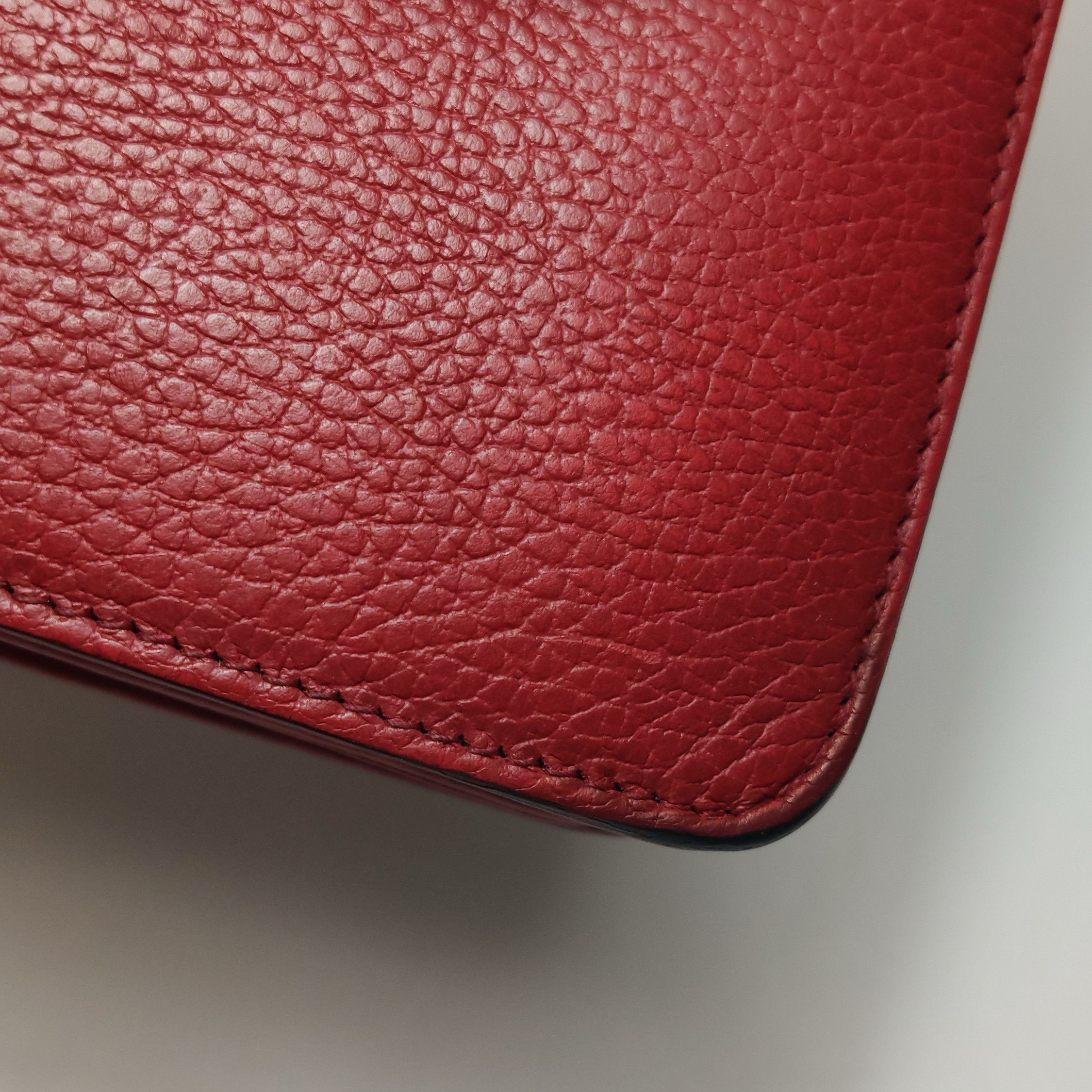 Gucci Gucci Interlocking G Red Leather Shoulder Bag Size ONE SIZE - 14 Thumbnail