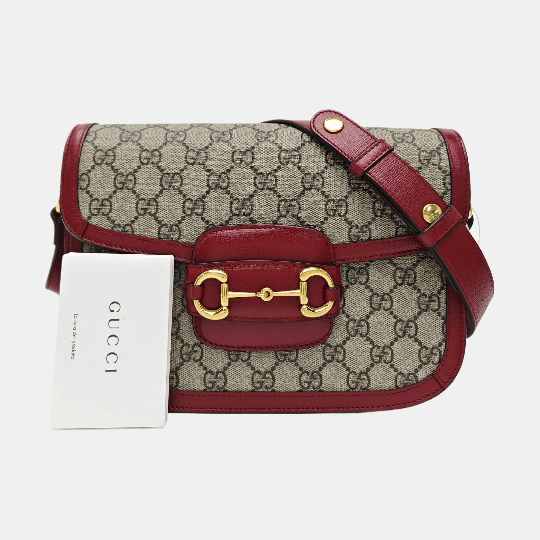 Gucci Gucci Horsebit 1955 Small Monogram Shoulder Bag Size ONE SIZE - 8 Thumbnail