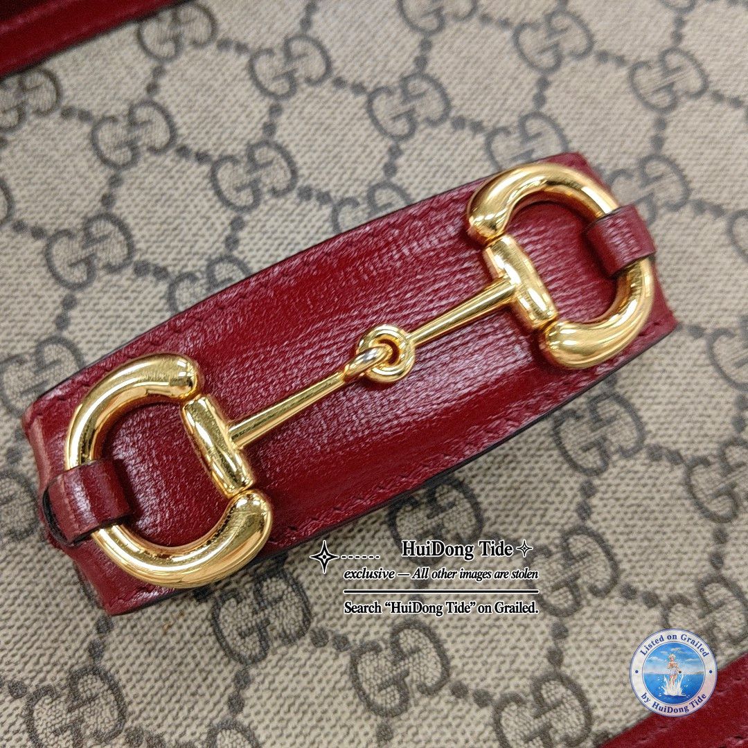 Gucci Gucci Horsebit 1955 Small Monogram Shoulder Bag Size ONE SIZE - 9 Thumbnail