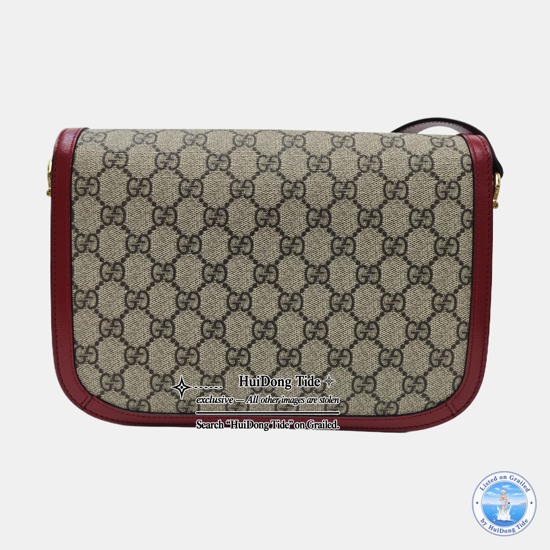 Gucci Gucci Horsebit 1955 Small Monogram Shoulder Bag Size ONE SIZE - 5 Thumbnail