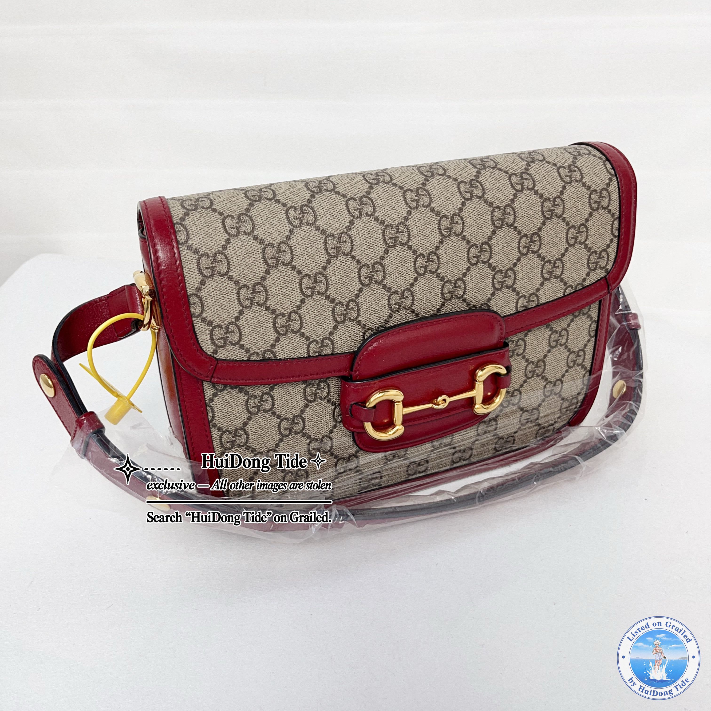 Gucci Gucci Horsebit 1955 Small Canvas Shoulder Bag Size ONE SIZE - 4 Thumbnail