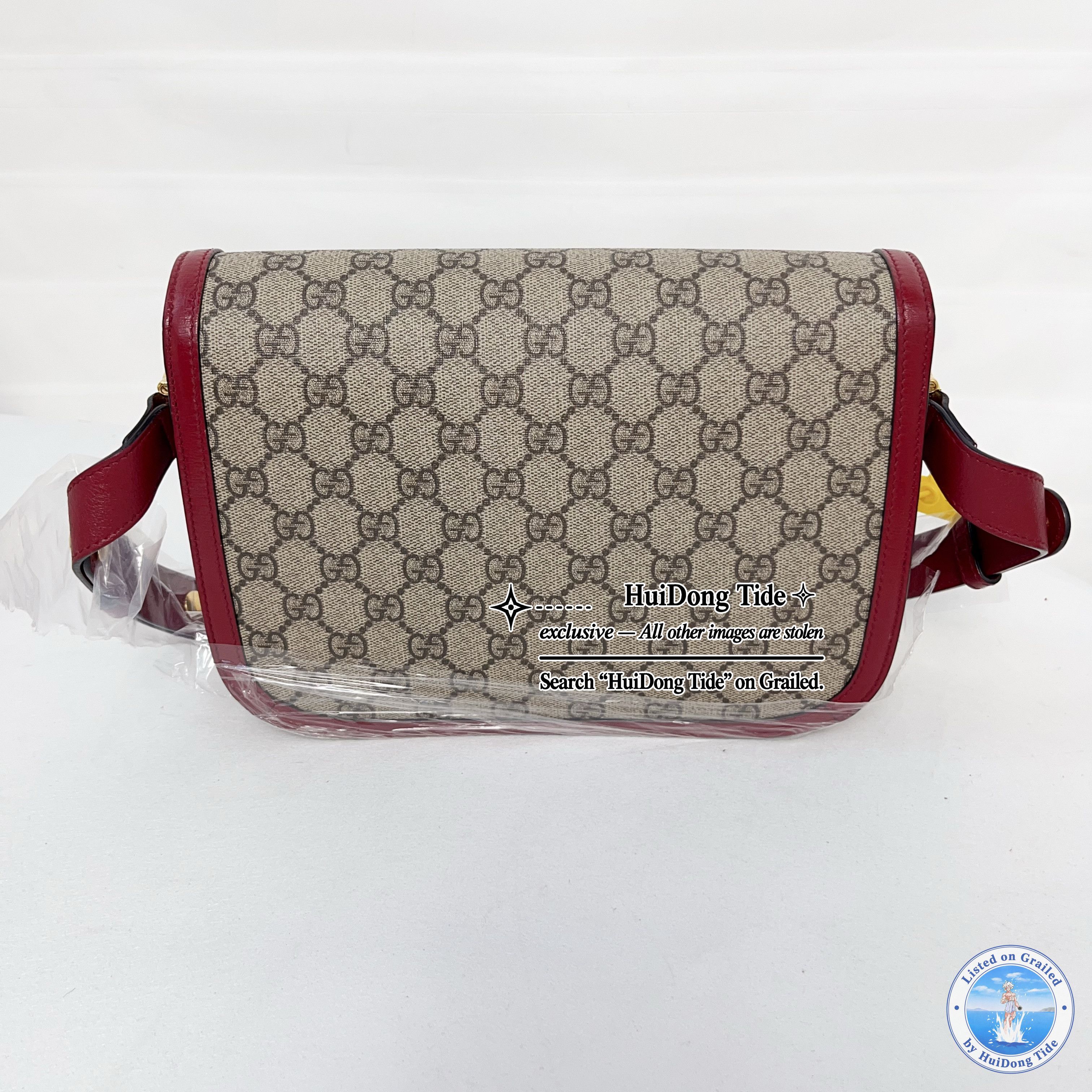 Gucci Gucci Horsebit 1955 Small Canvas Shoulder Bag Size ONE SIZE - 5 Thumbnail