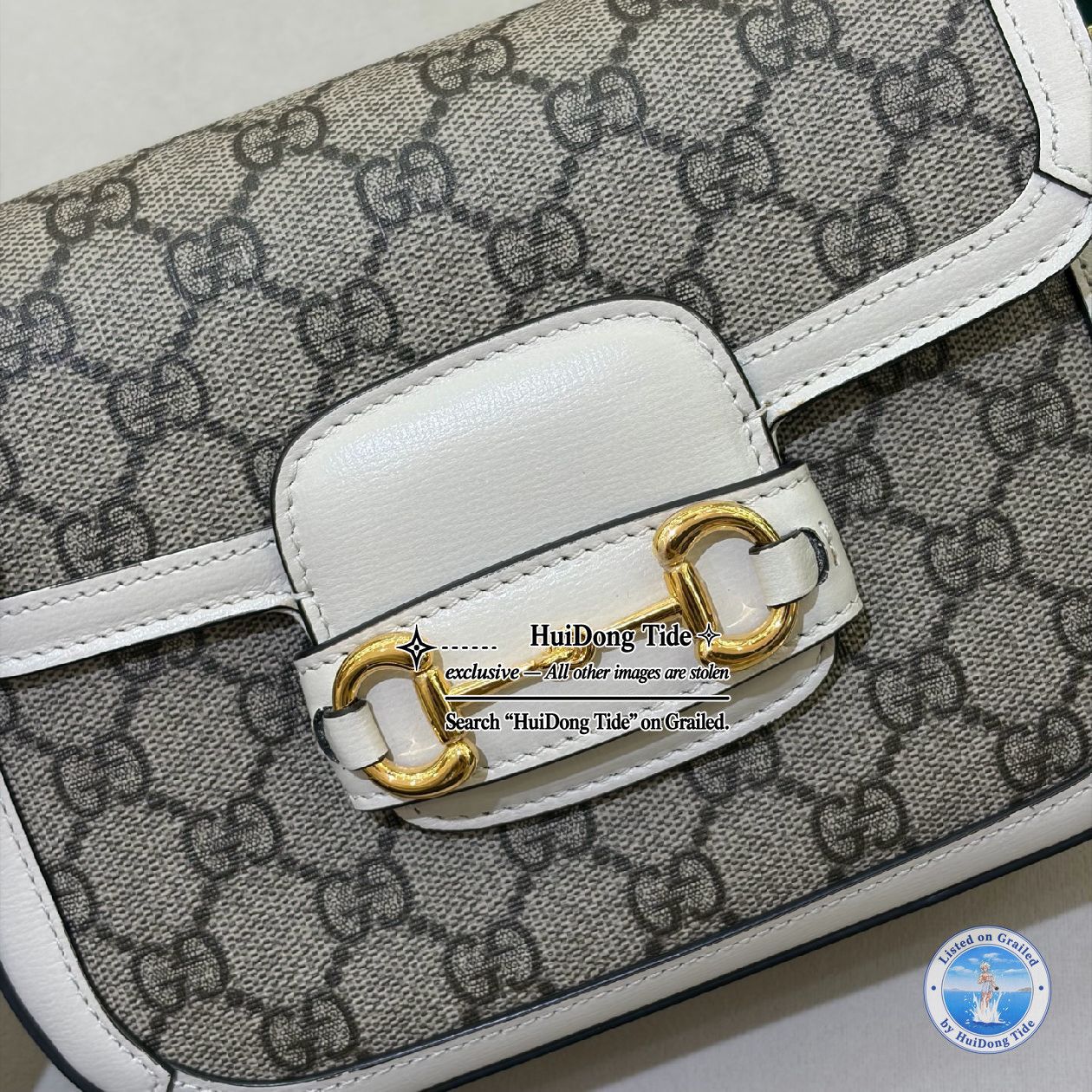 Gucci Gucci Horsebit 1955 Mini Canvas Crossbody Bag One Size Size ONE SIZE - 8 Thumbnail