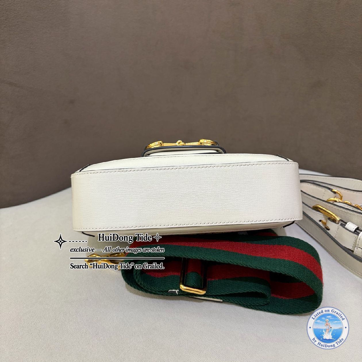 Gucci Gucci Horsebit 1955 Mini Canvas Crossbody Bag One Size Size ONE SIZE - 6 Thumbnail
