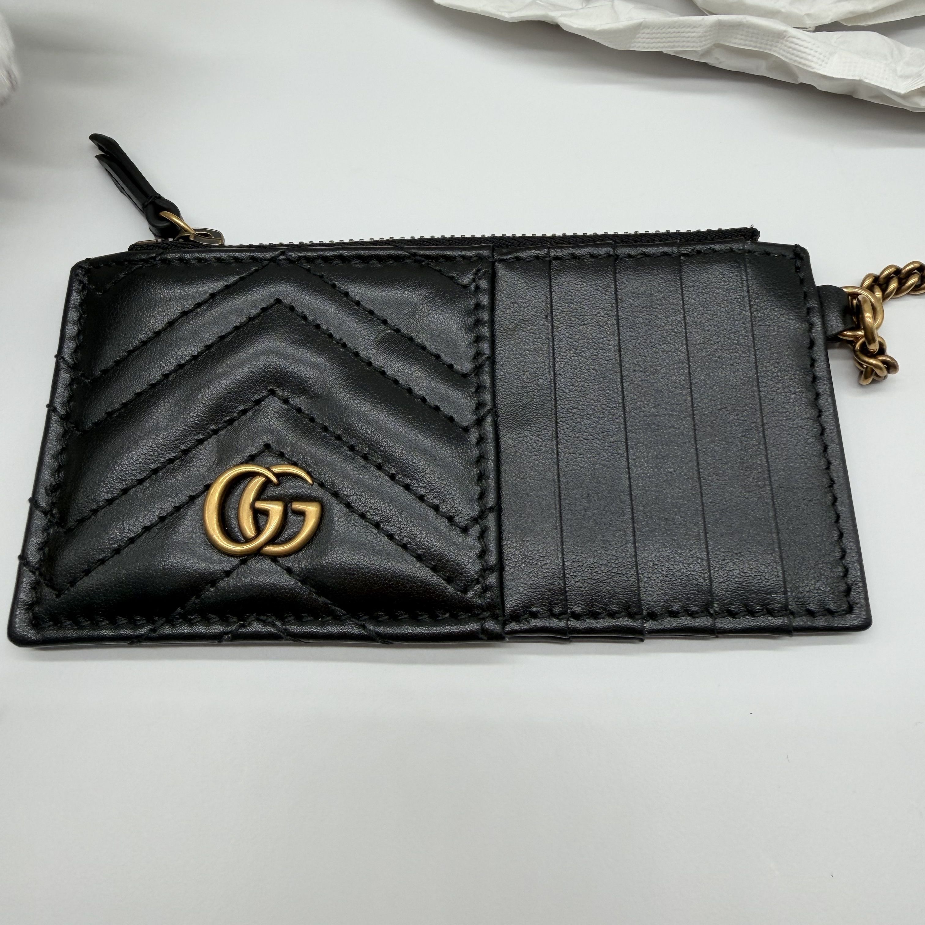 Gucci Gucci GG Marmont White Quilted Leather Shoulder Bag Size ONE SIZE - 8 Thumbnail