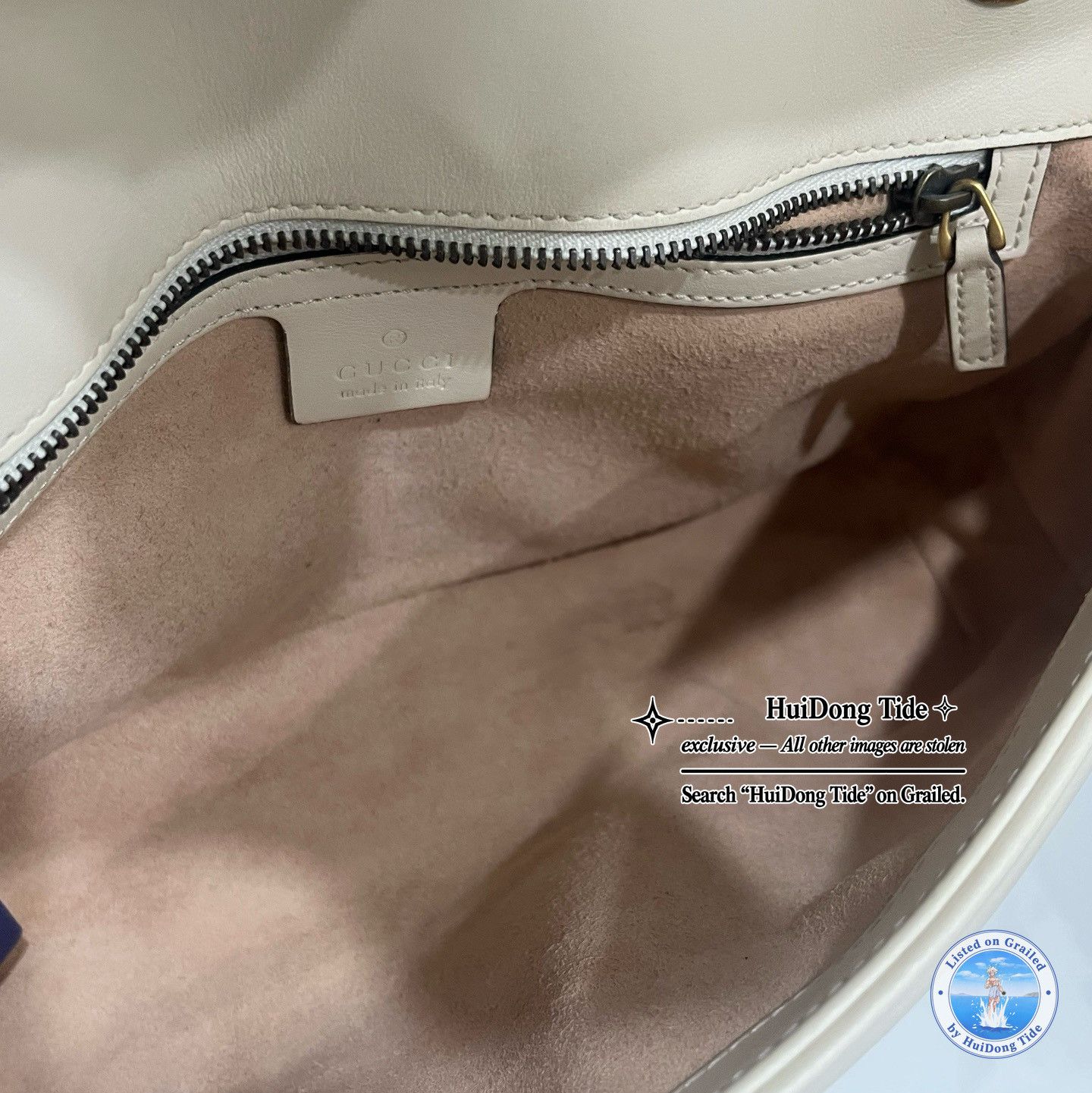Gucci Gucci GG Marmont Matelasse White Leather Shoulder Bag Size ONE SIZE - 10 Thumbnail