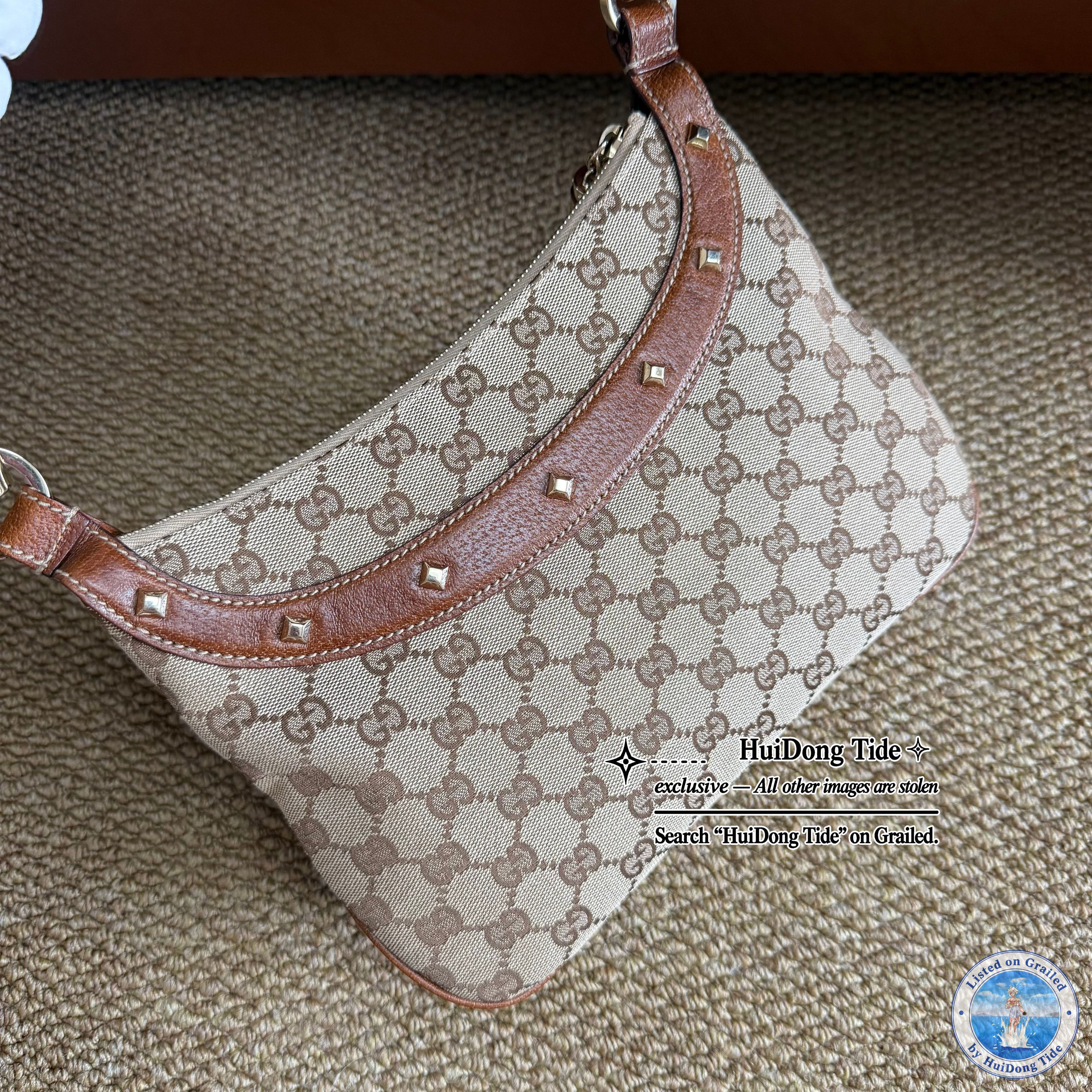 Gucci Gucci Canvas Bamboo Handle Bag Size ONE SIZE - 4 Thumbnail