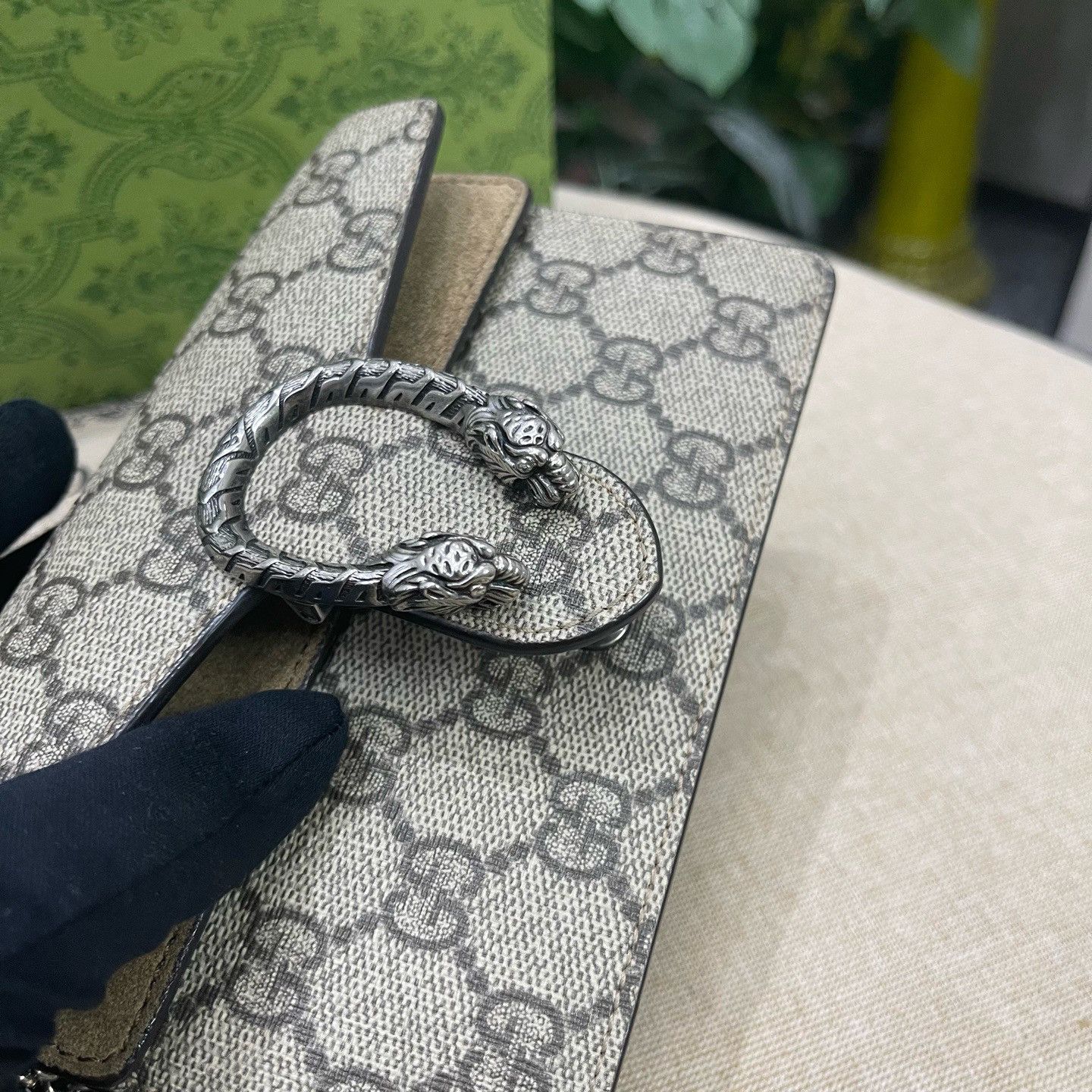 Gucci Gucci Dionysus Super Mini GG Supreme Canvas Bag Size ONE SIZE - 9 Thumbnail
