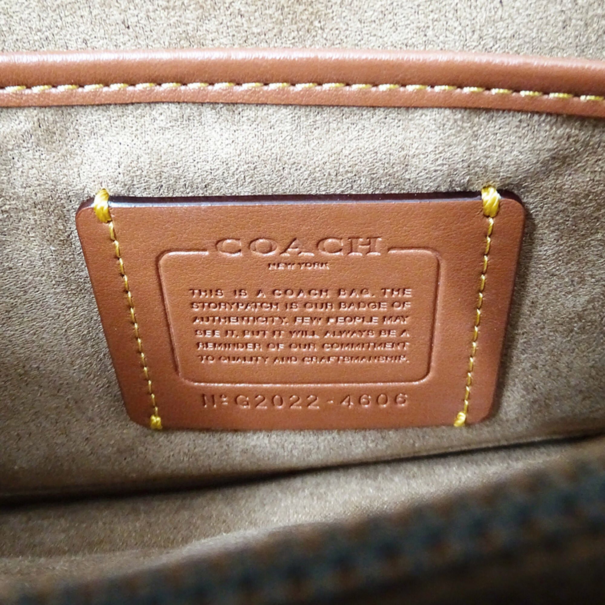 Coach Coach Women's Handbag, Brand Handbag/Shoulder Bag, 2-way, Tabby Signature Leather, Brown/Yellow, G2022 4606 Size ONE SIZE - 6 Thumbnail