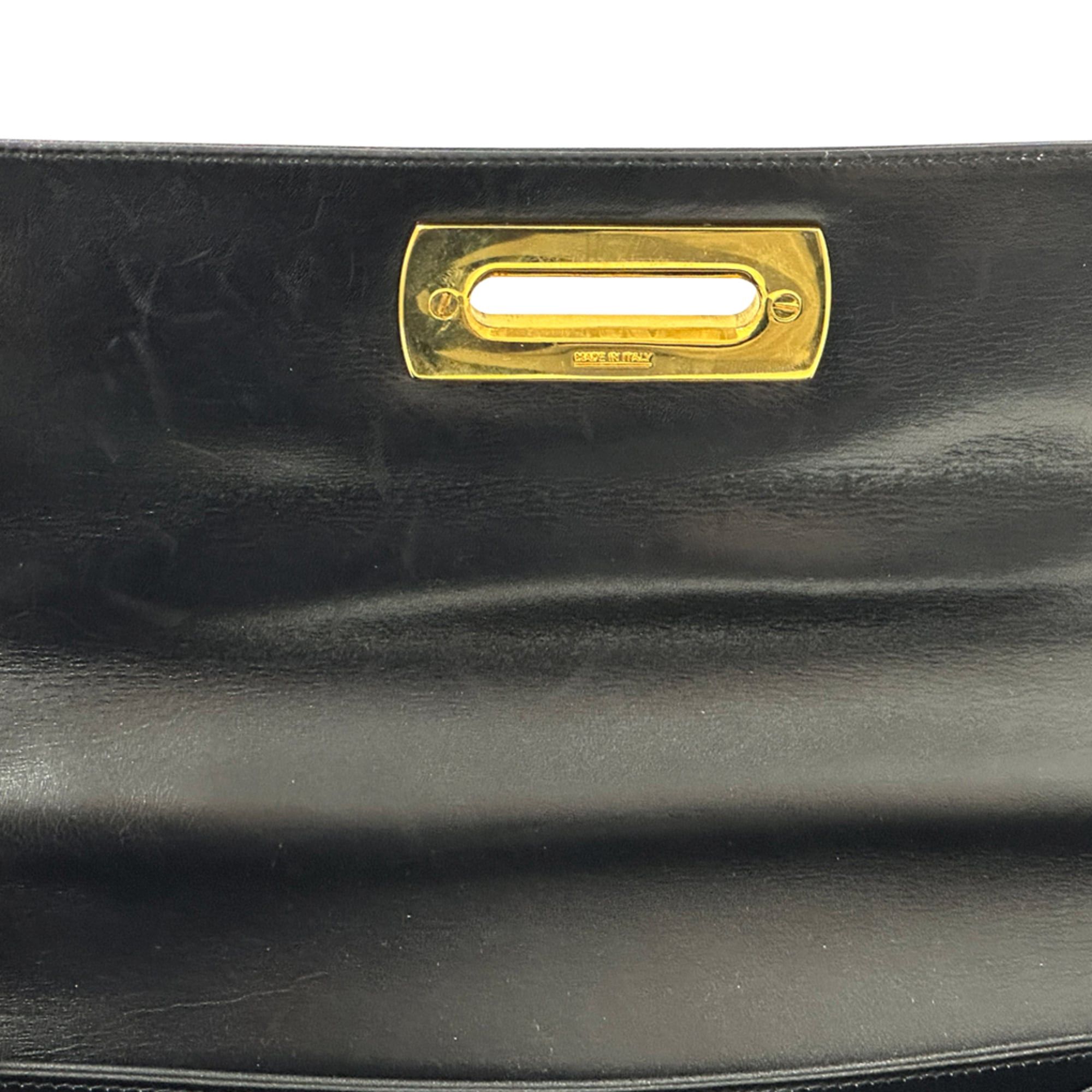 Salvatore Ferragamo Salvatore Ferragamo Ferragamo women's handbag, Gancini design, 2-way, leather, black, shoulder bag. Size ONE SIZE - 10 Thumbnail