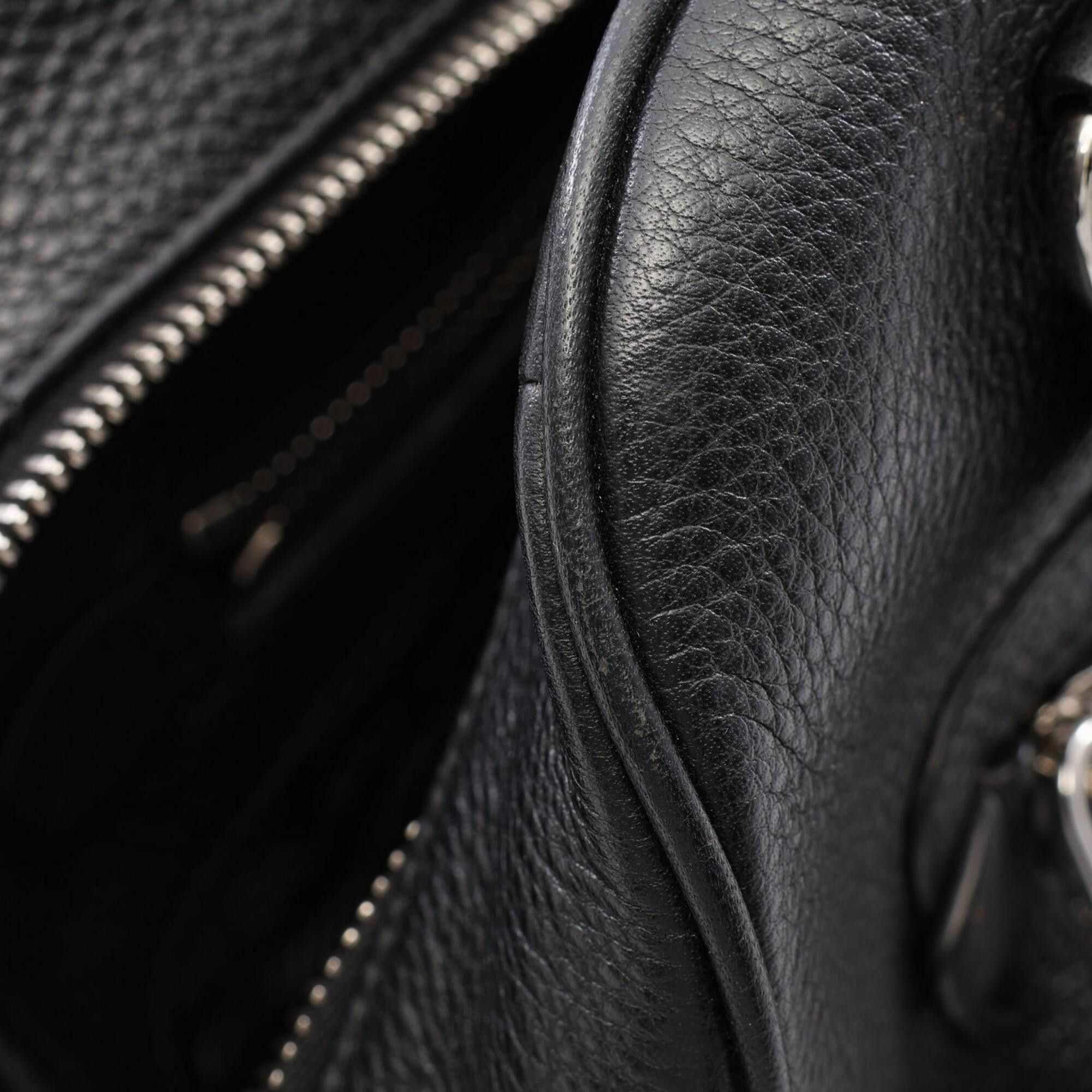 Prada Prada Logo 2-Way Handbag Leather for Women Black Size ONE SIZE - 4 Thumbnail