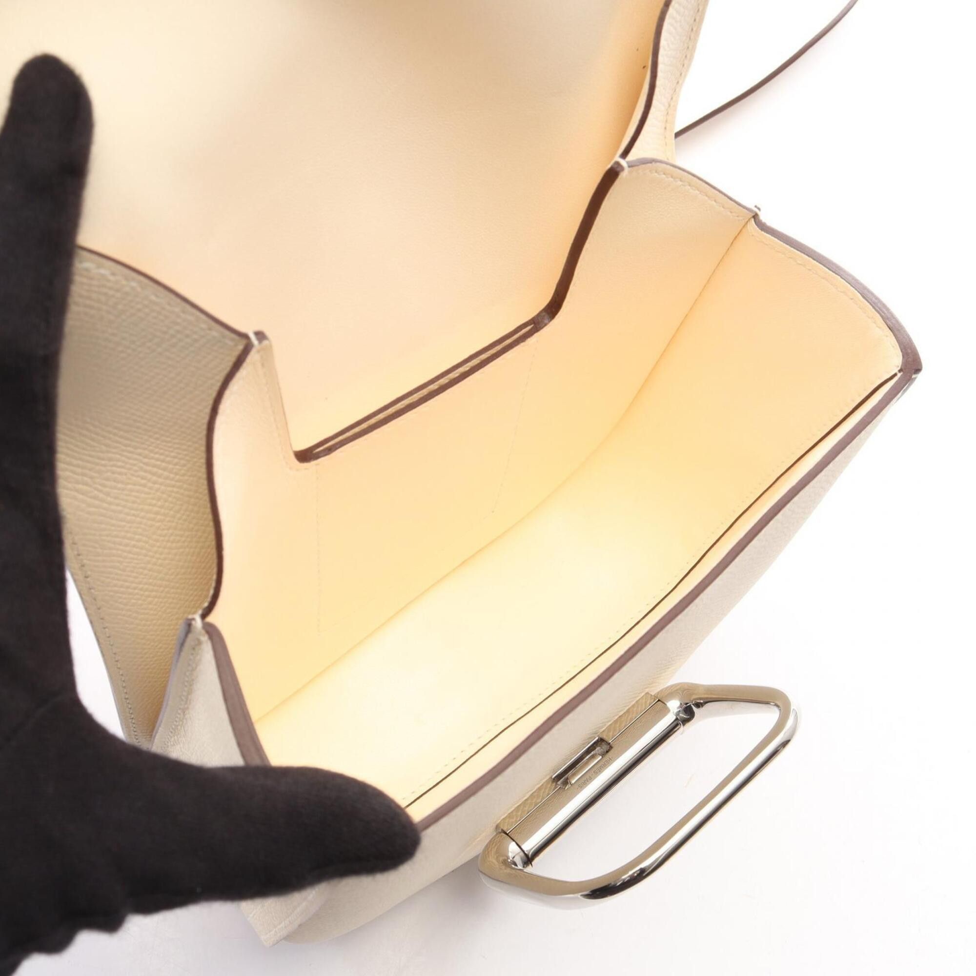 Hermes Hermes Della Cavalleria Mini Shoulder Bag/Handbag, Veau Epsom Leather, Ivory. Size ONE SIZE - 3 Thumbnail