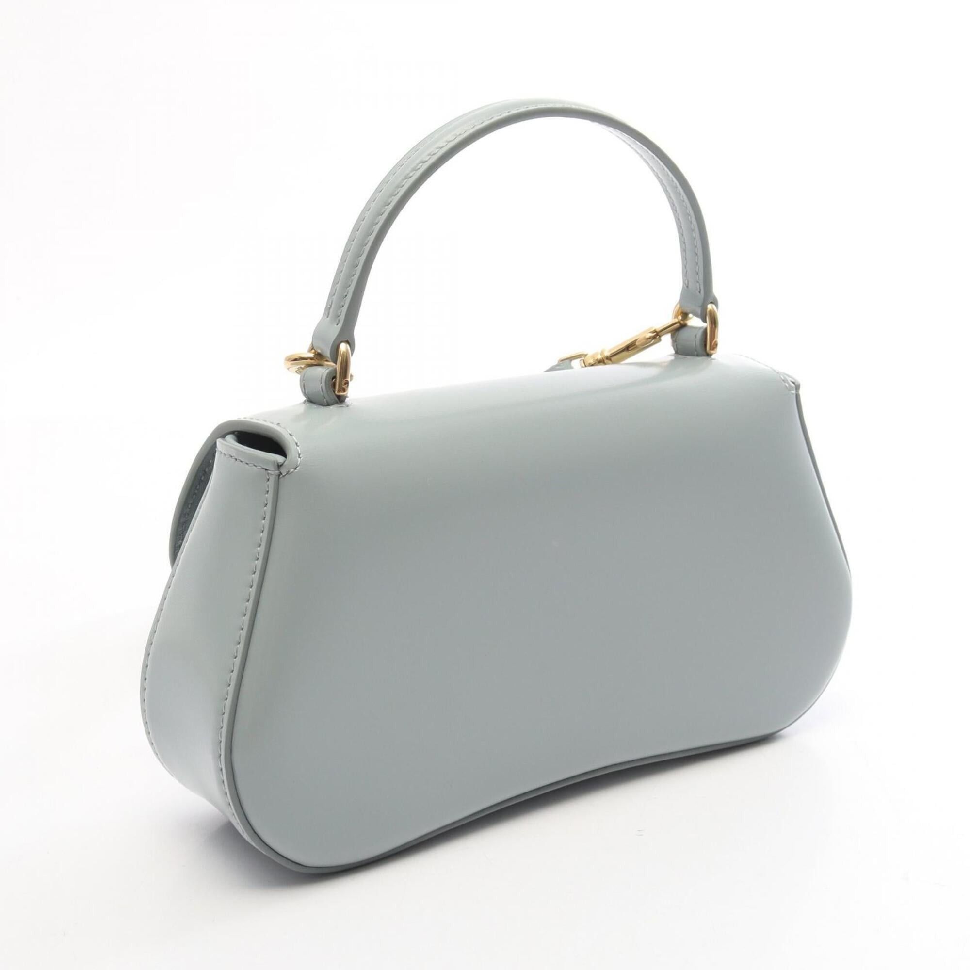 Celine Celine Teen Laura 2-Way Handbag, Leather, Women's, Blue Size ONE SIZE - 2 Thumbnail
