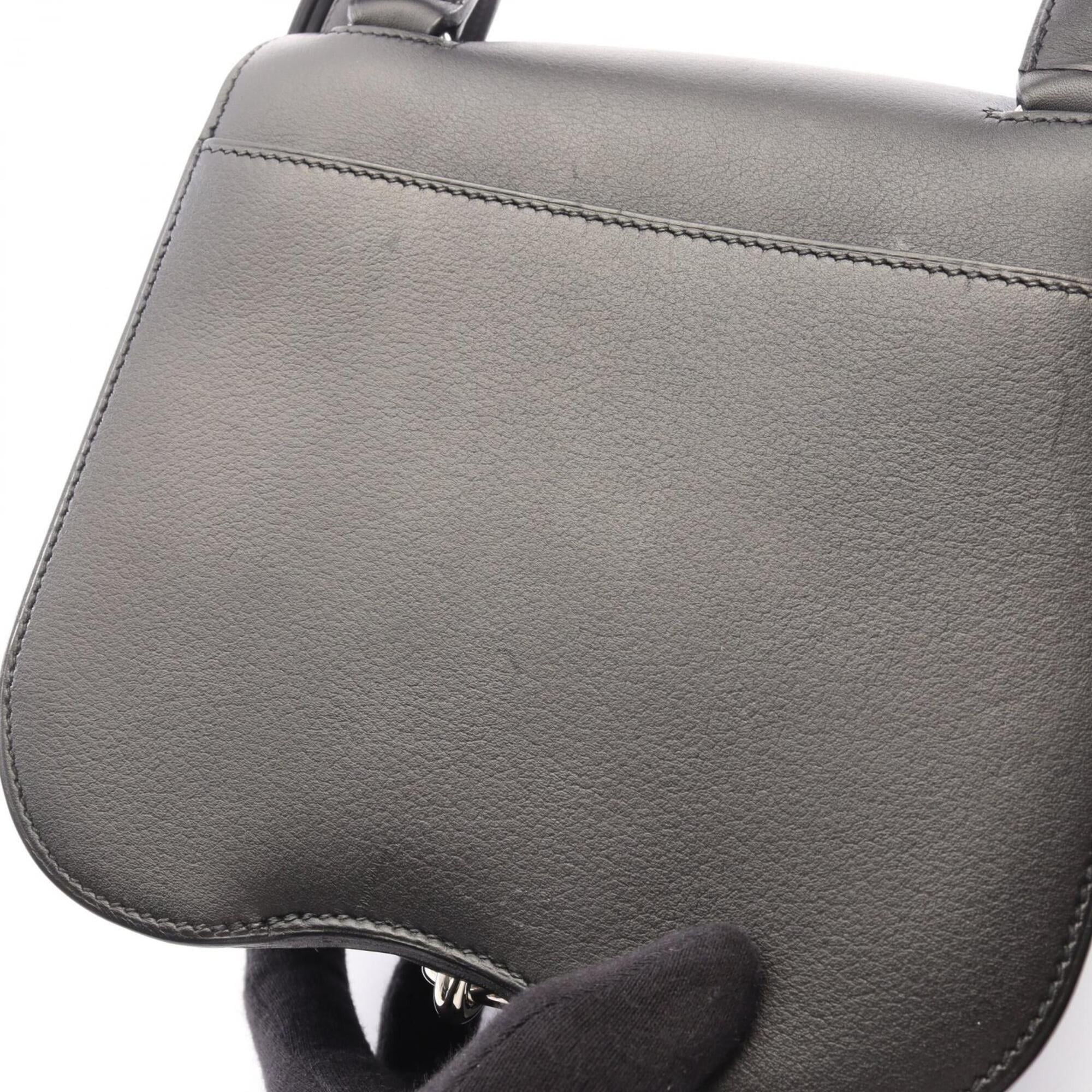Hermes Hermes Della Cavalleria Mini Shoulder Bag Handbag Leather Evergrain Women's Black Size ONE SIZE - 10 Thumbnail