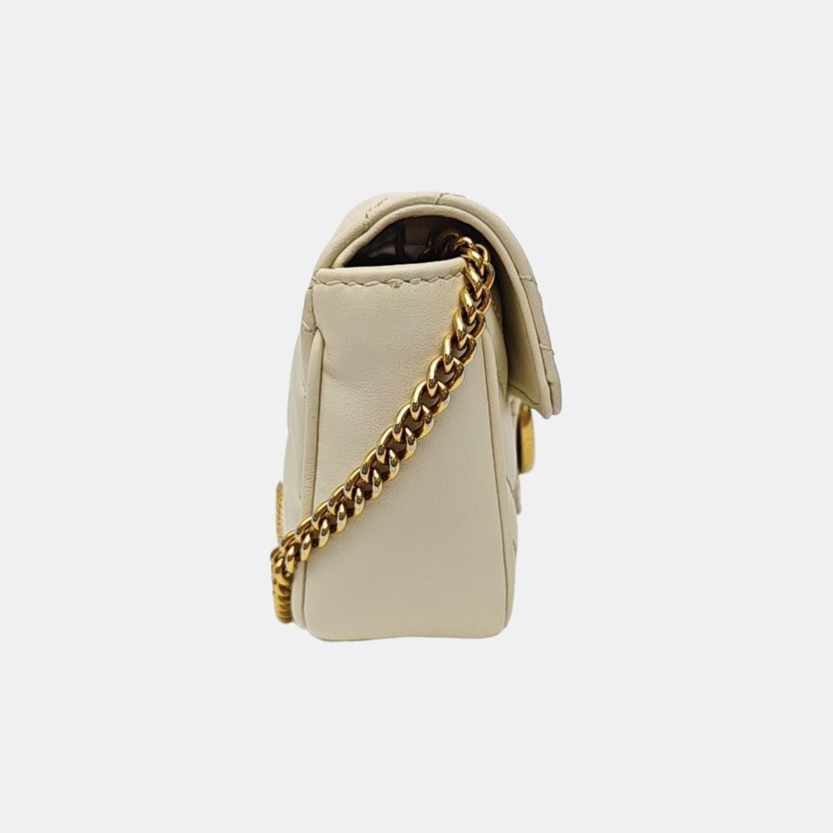 Gucci Gucci GG Marmont Mini Chevron Leather Shoulder Bag Size ONE SIZE - 4 Thumbnail