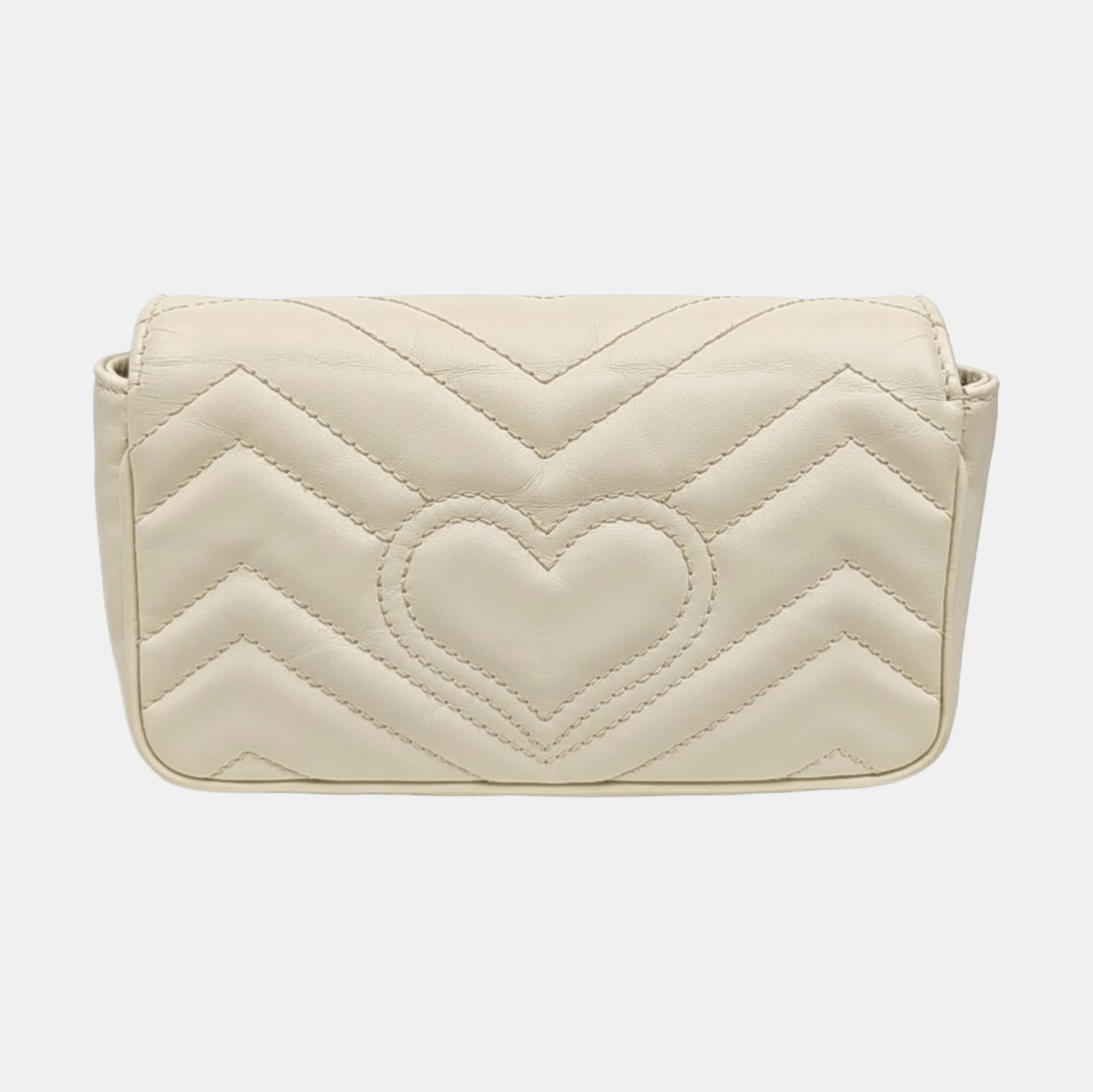 Gucci Gucci GG Marmont Mini Chevron Leather Shoulder Bag Size ONE SIZE - 5 Thumbnail