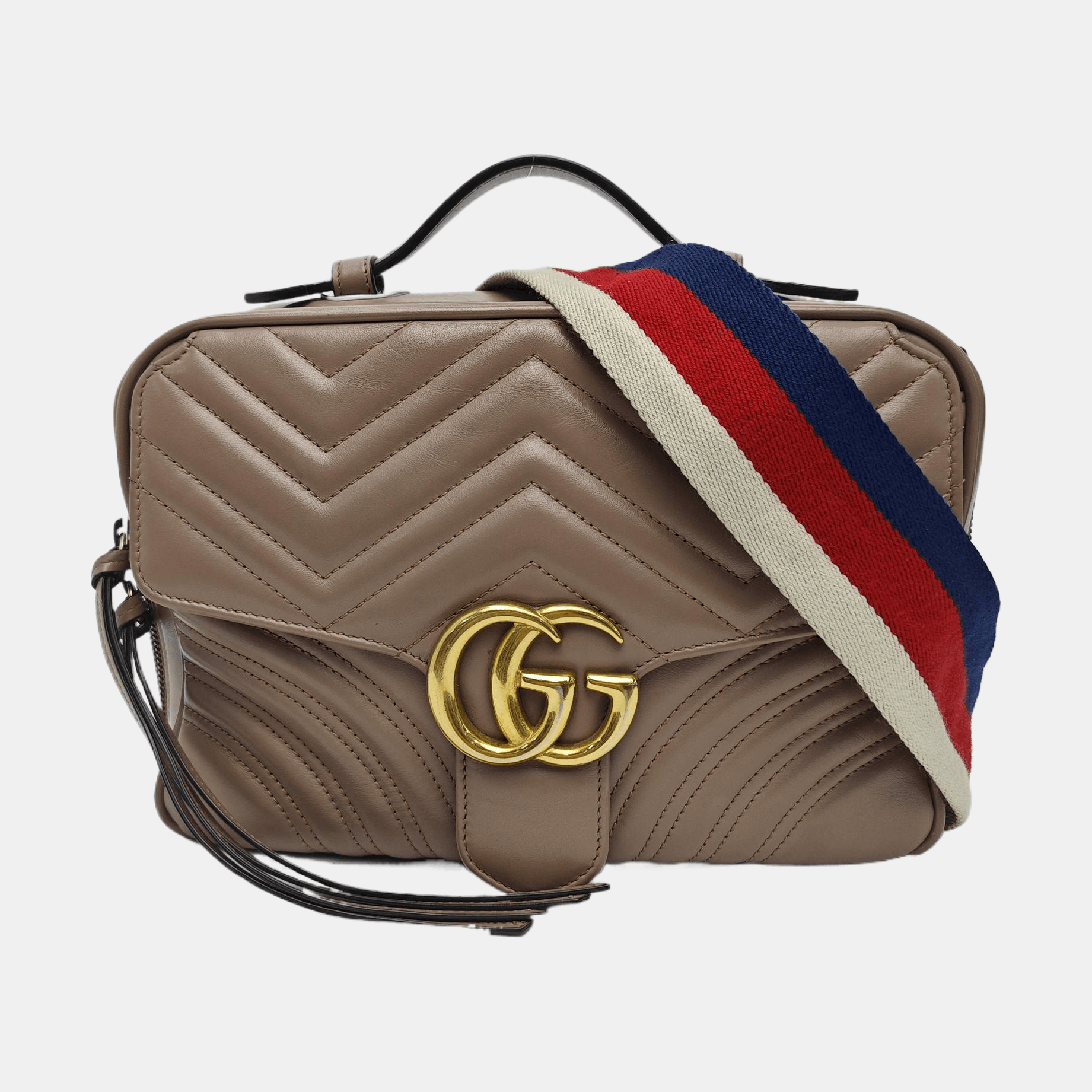 Gucci Gucci GG Marmont Leather Quilted Handle Bag Size ONE SIZE - 8 Thumbnail
