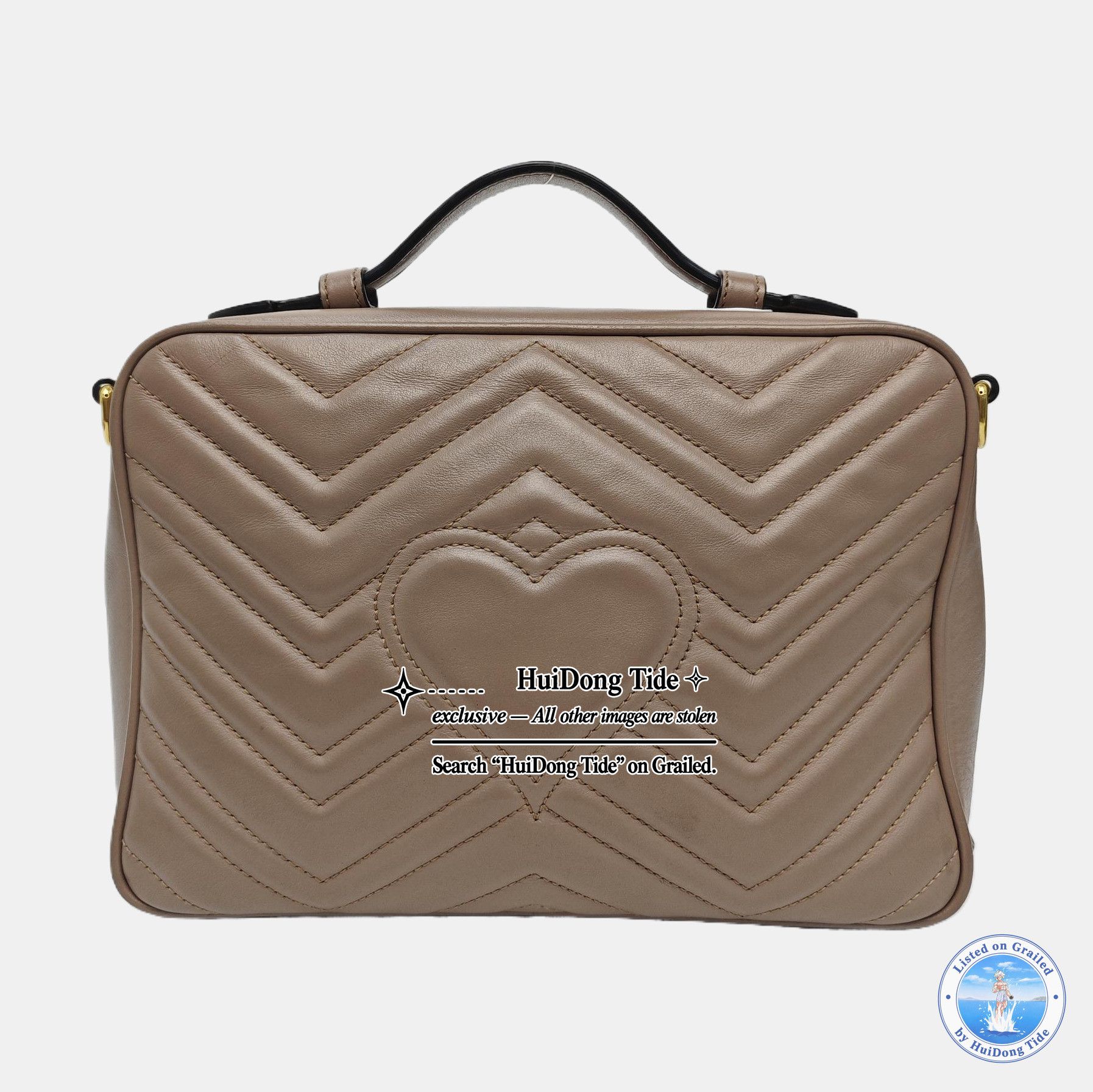 Gucci Gucci GG Marmont Leather Quilted Handle Bag Size ONE SIZE - 5 Thumbnail
