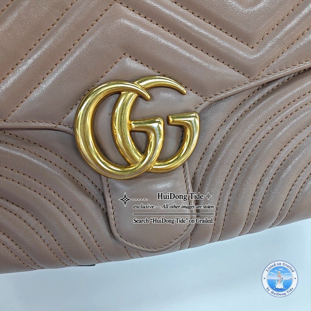 Gucci Gucci GG Marmont Leather Quilted Handle Bag Size ONE SIZE - 9 Thumbnail