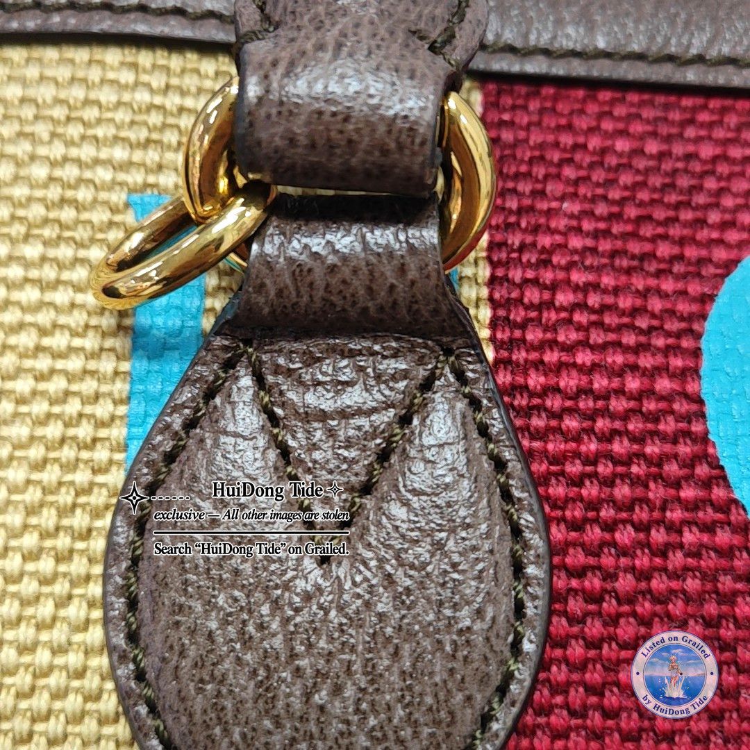 Gucci Gucci Horsebit 1955 Multi-Color Canvas Handle Bag Size ONE SIZE - 10 Thumbnail