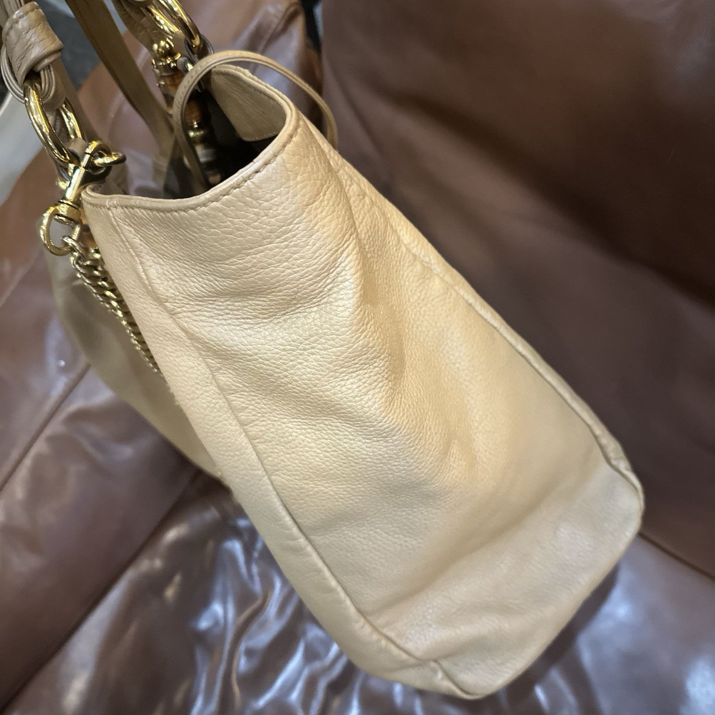 Gucci Gucci Bamboo 1947 Tassel Leather Handle Bag One Size Size ONE SIZE - 6 Thumbnail